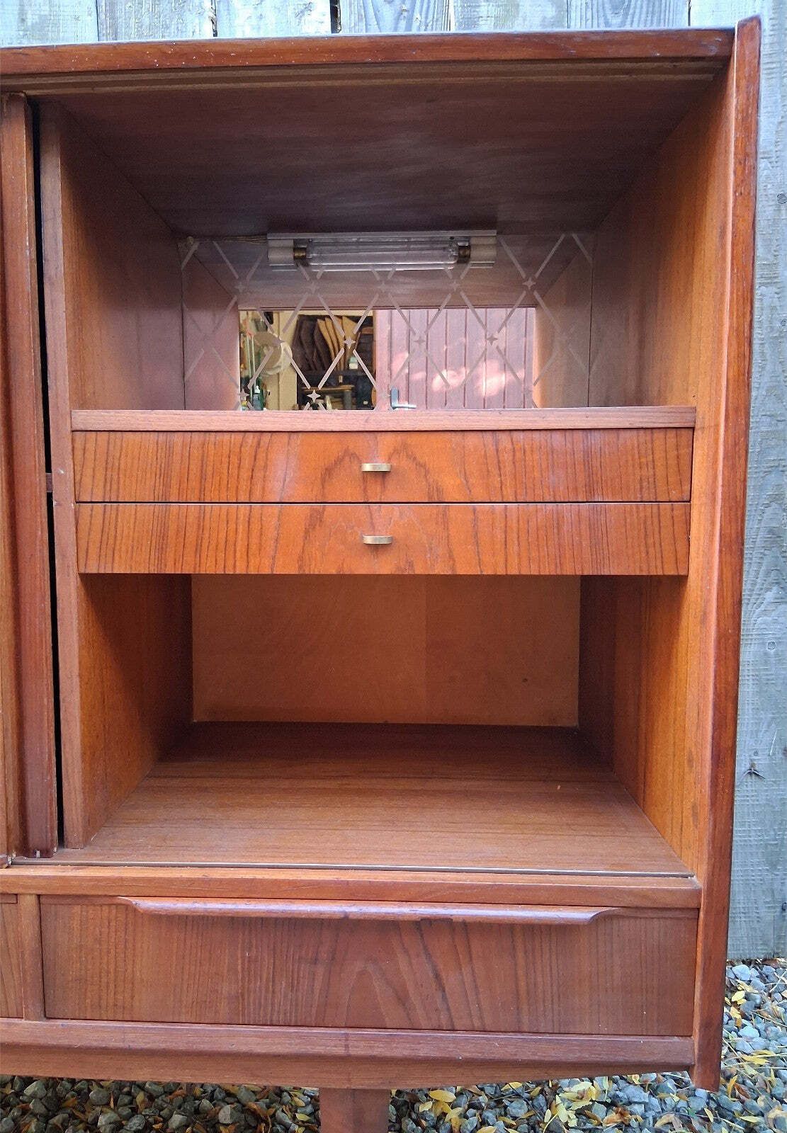Mid Century Modern Ew Bach Teak Highboard For Sejling Skabe photo vintage