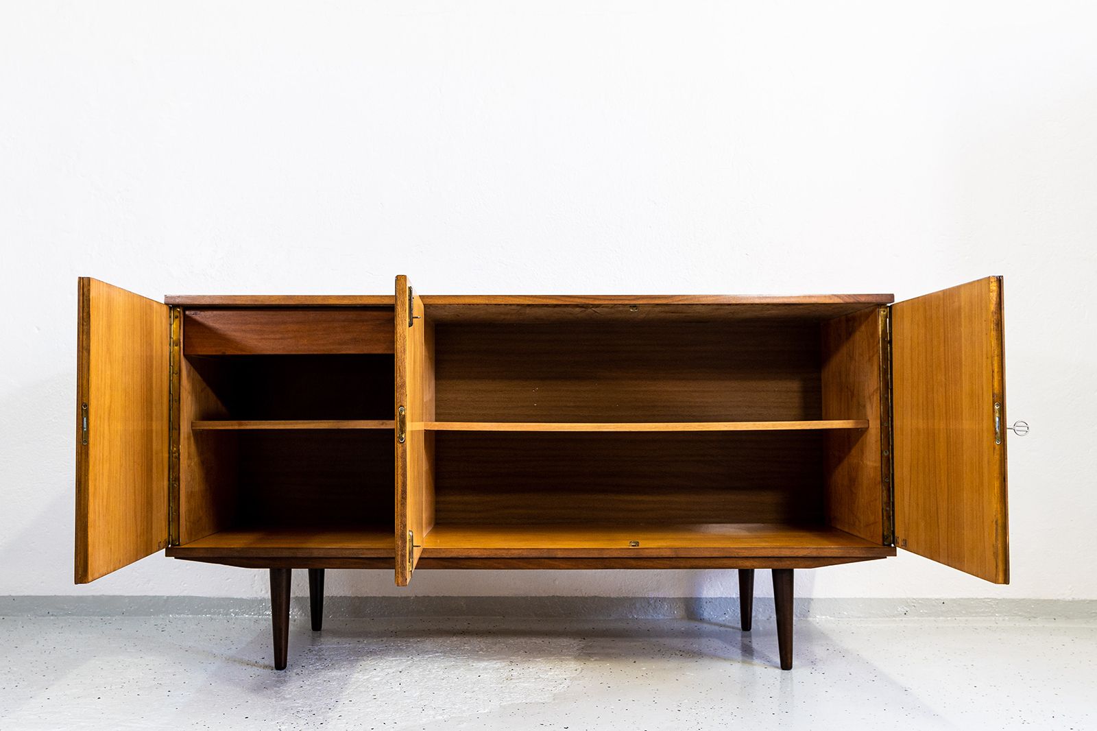 Vintage Walnut Sideboard By Lfm, Poland, 1970s photo 1200.0