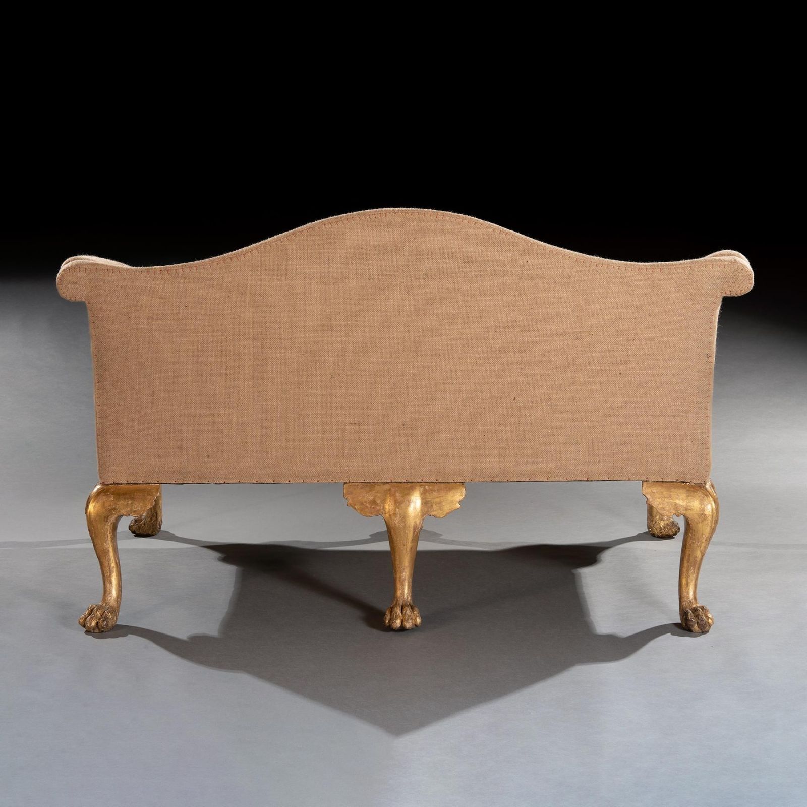 photo for sale George II Giltwood Sofa On Lion Mask Hairy Paw Feet Possibly By Giles Grendey