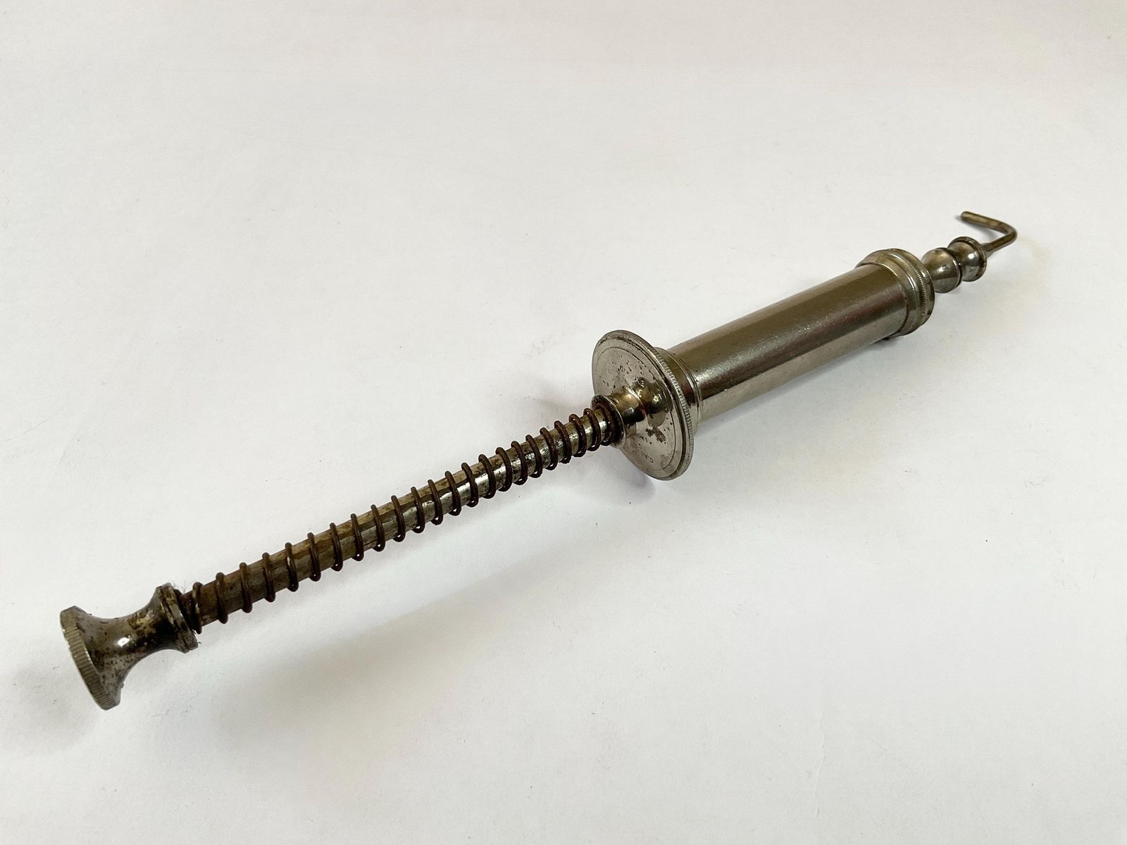 Antique 1875 Claudius Ash & Sons "Self Filling" Dental Syringe – Rare Spiral Spring Model photo furniture