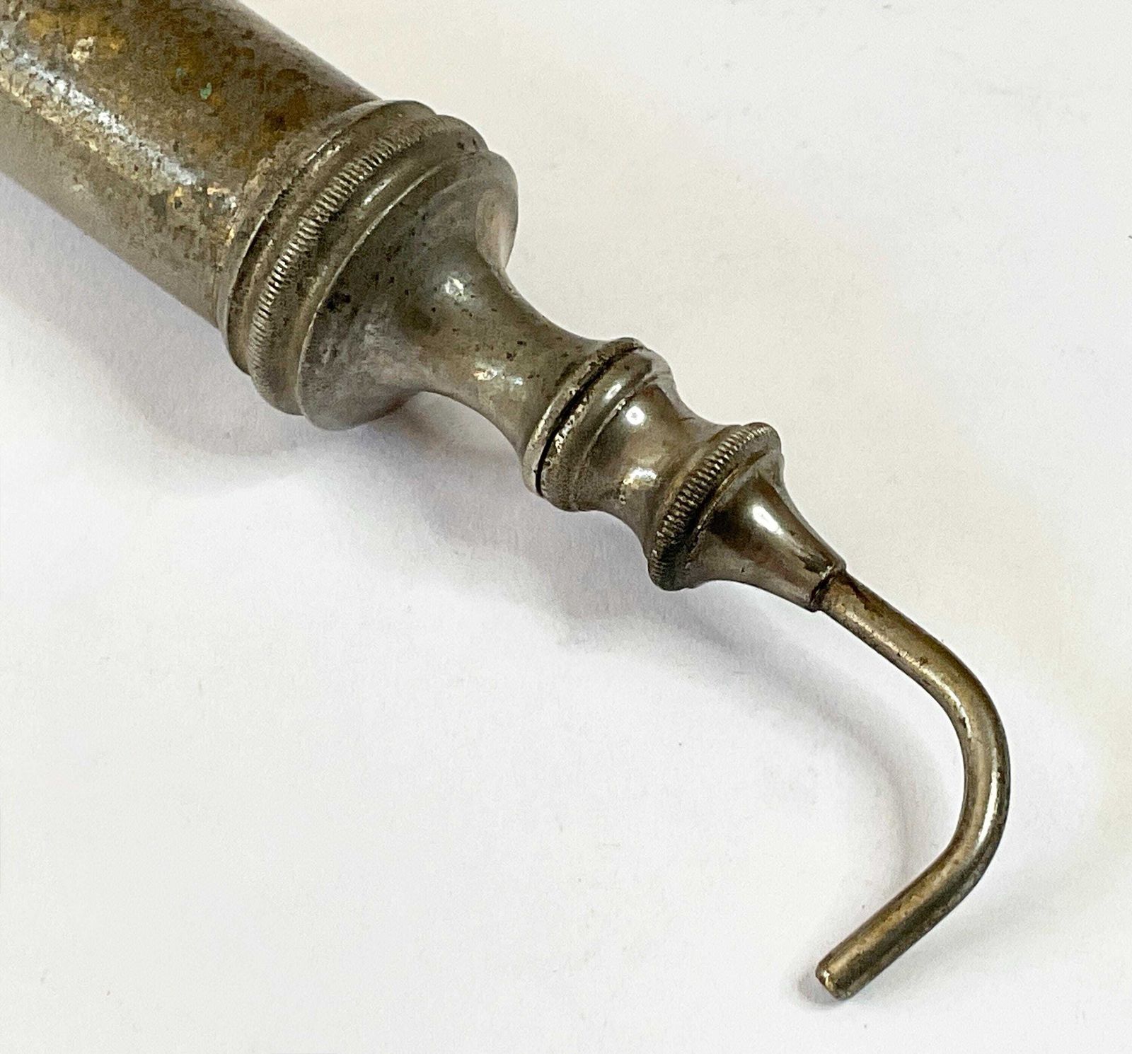 Antique 1875 Claudius Ash & Sons "Self Filling" Dental Syringe – Rare Spiral Spring Model photo 165.0