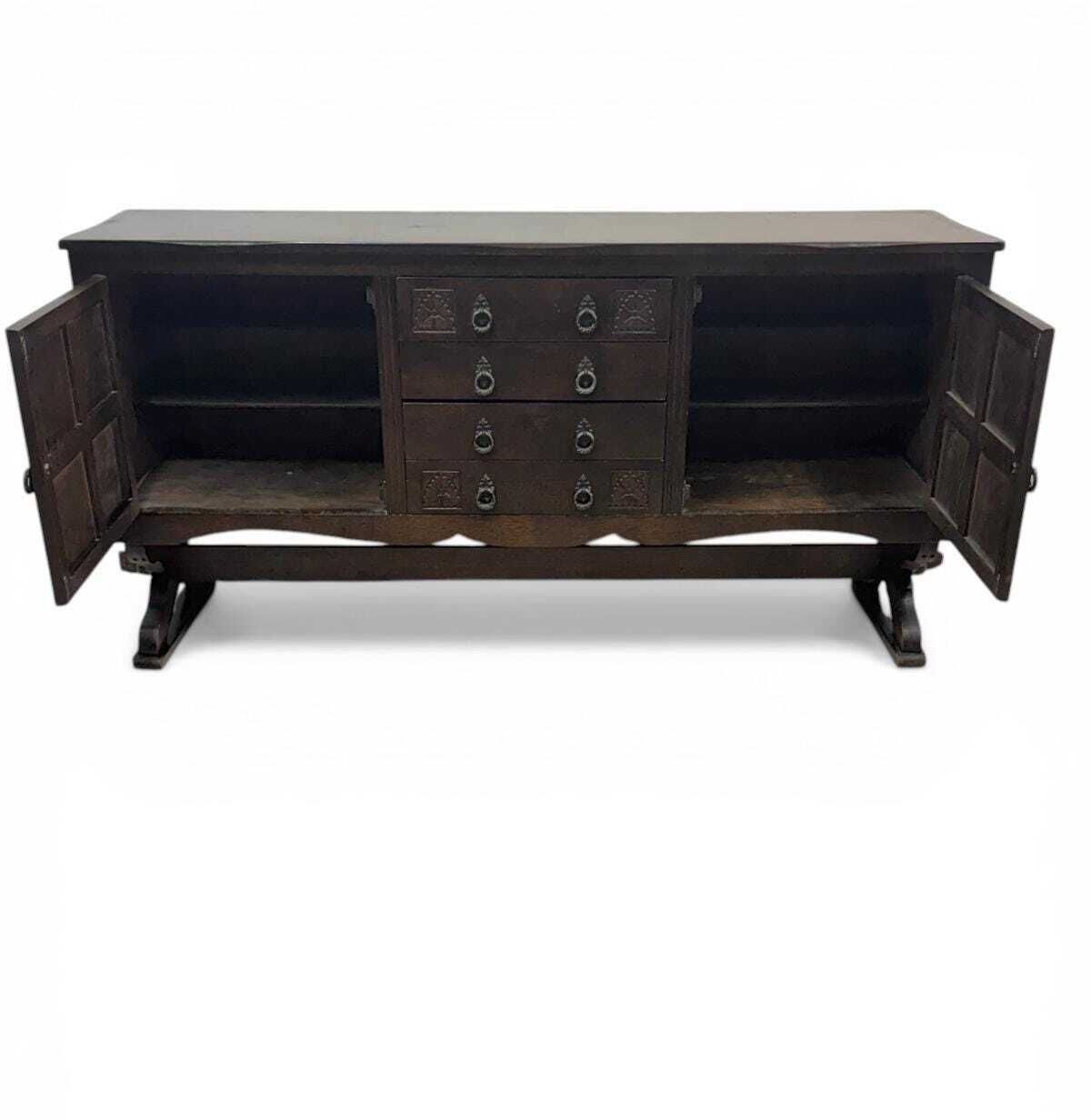 Vintage Oak Sideboard / Central Drawers / C1940 photo Furniture