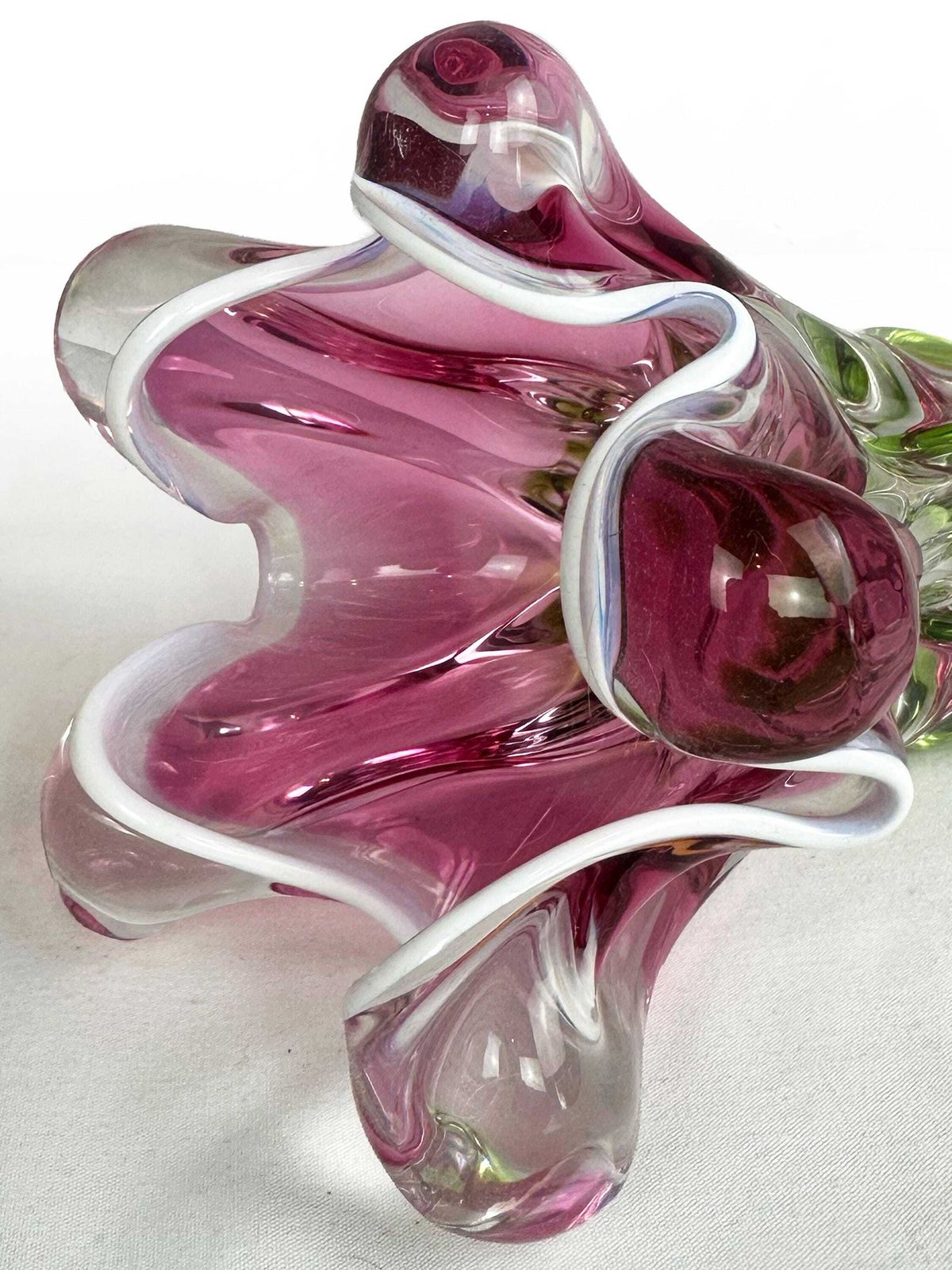 photo for sale Josef Hospodka   Chřibská (Borske Sklo)   Mid Century Art Glass Vase Czech Republic 1960 1969