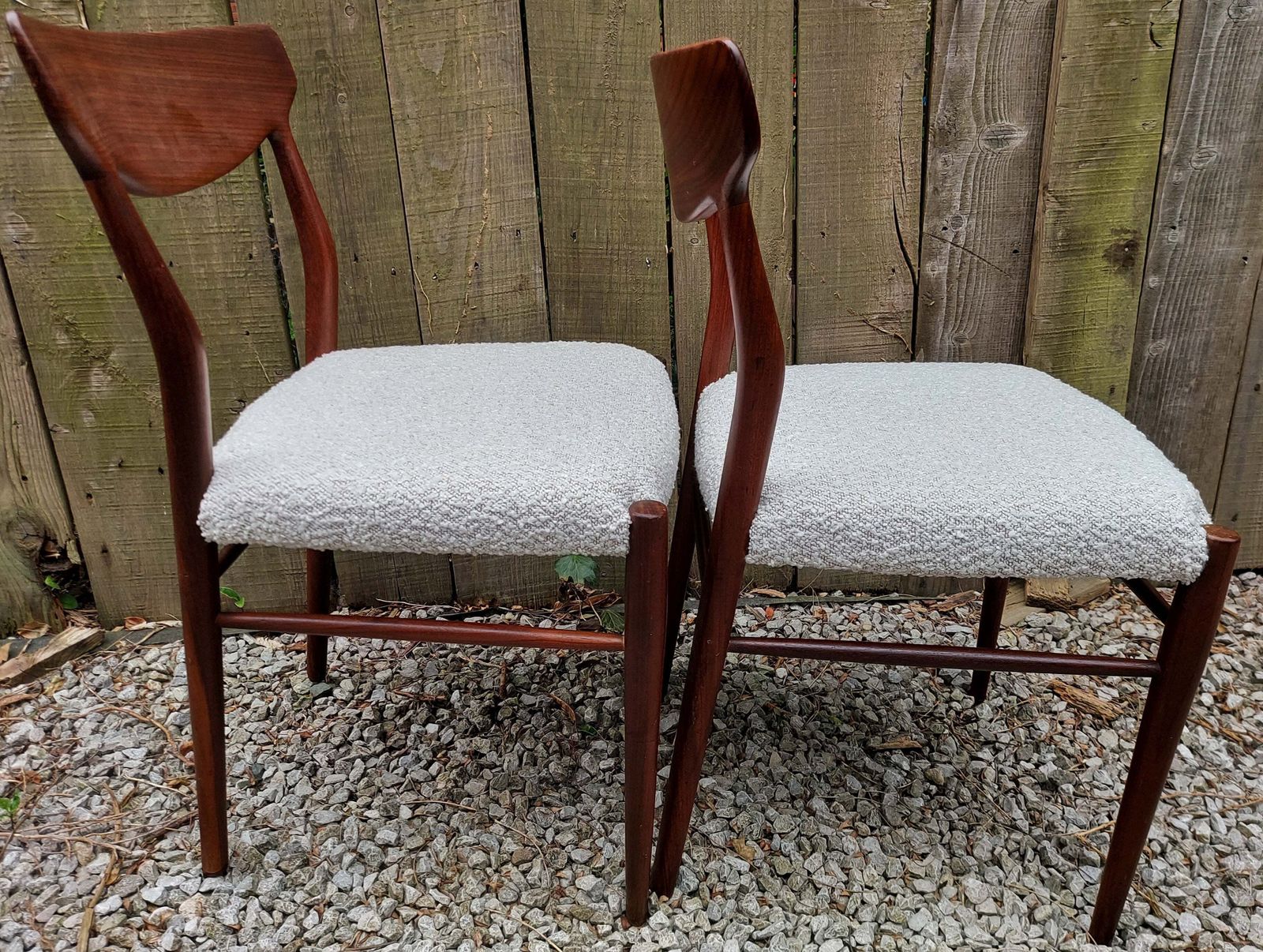 Mcm 2 Dining Chairs By Gustav Herkströter For Lübke In The 1960s photo vintage