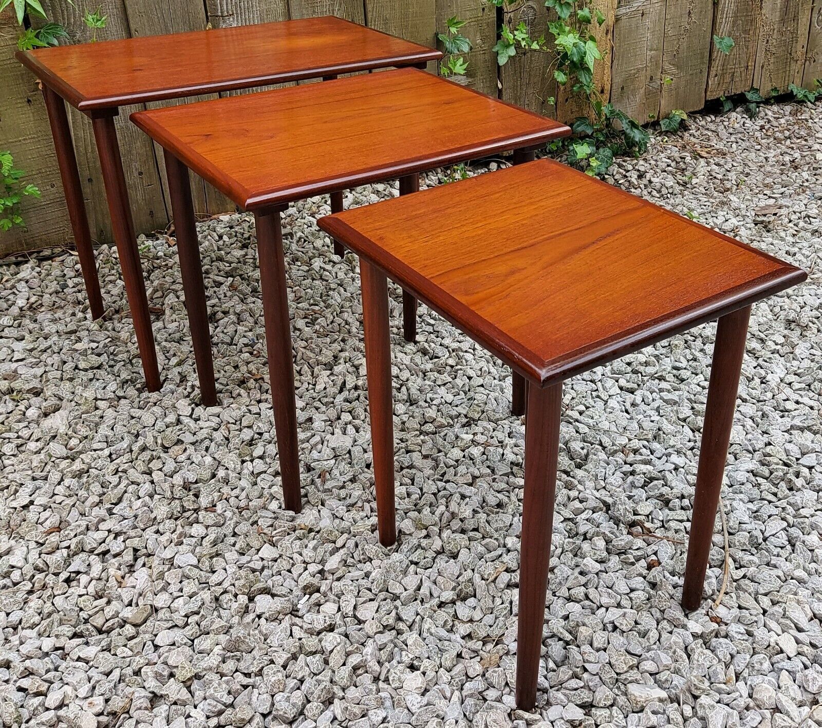 Mid Century Modern Danish Nest Of Tables