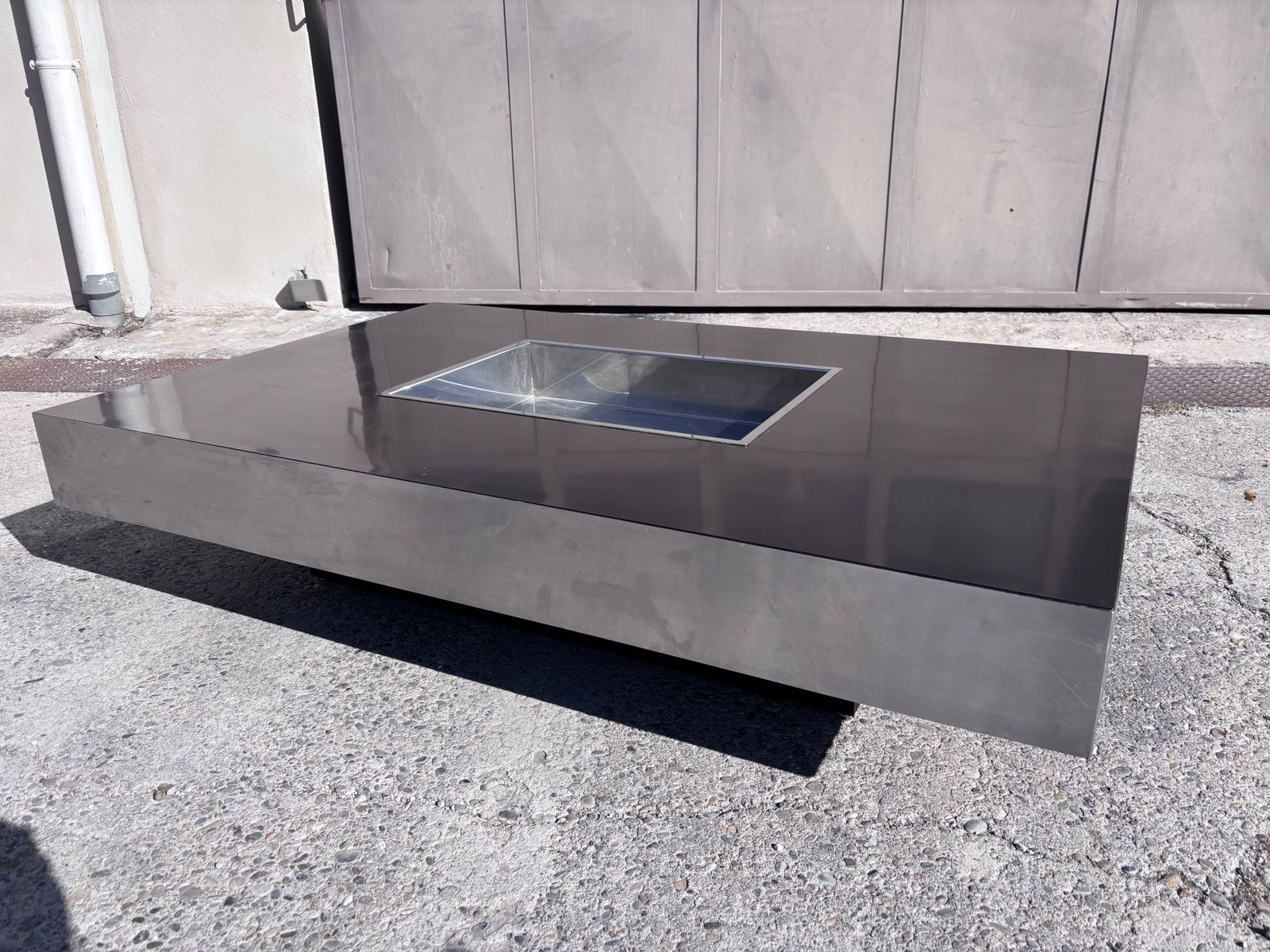 Coffee Table In The Style Of Willy Rizzo, Italian Design, 1970 photo Furniture