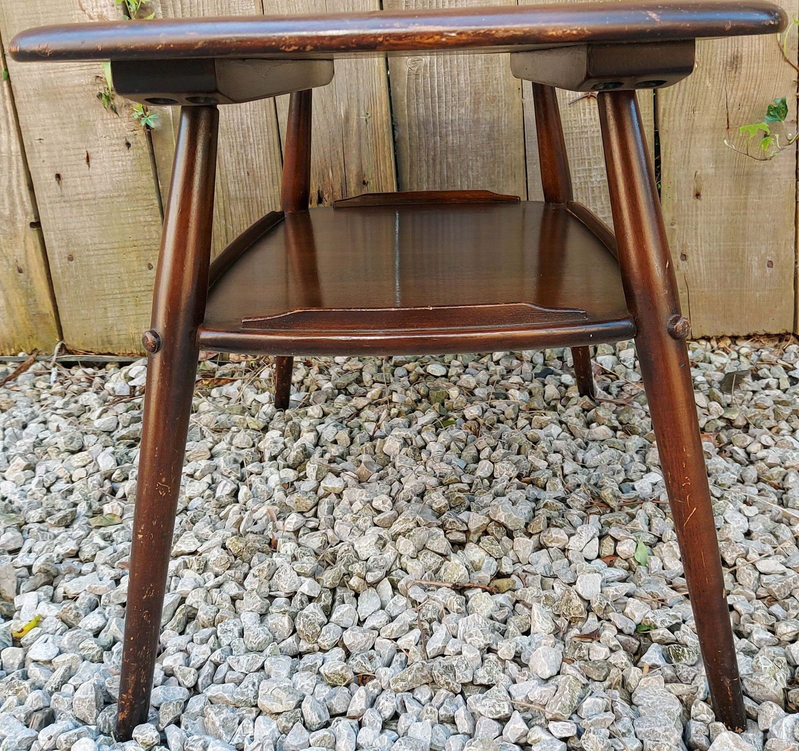 Mid Century Modern Ercol Butler Tray Traditional Finish Blue Label photo Furniture