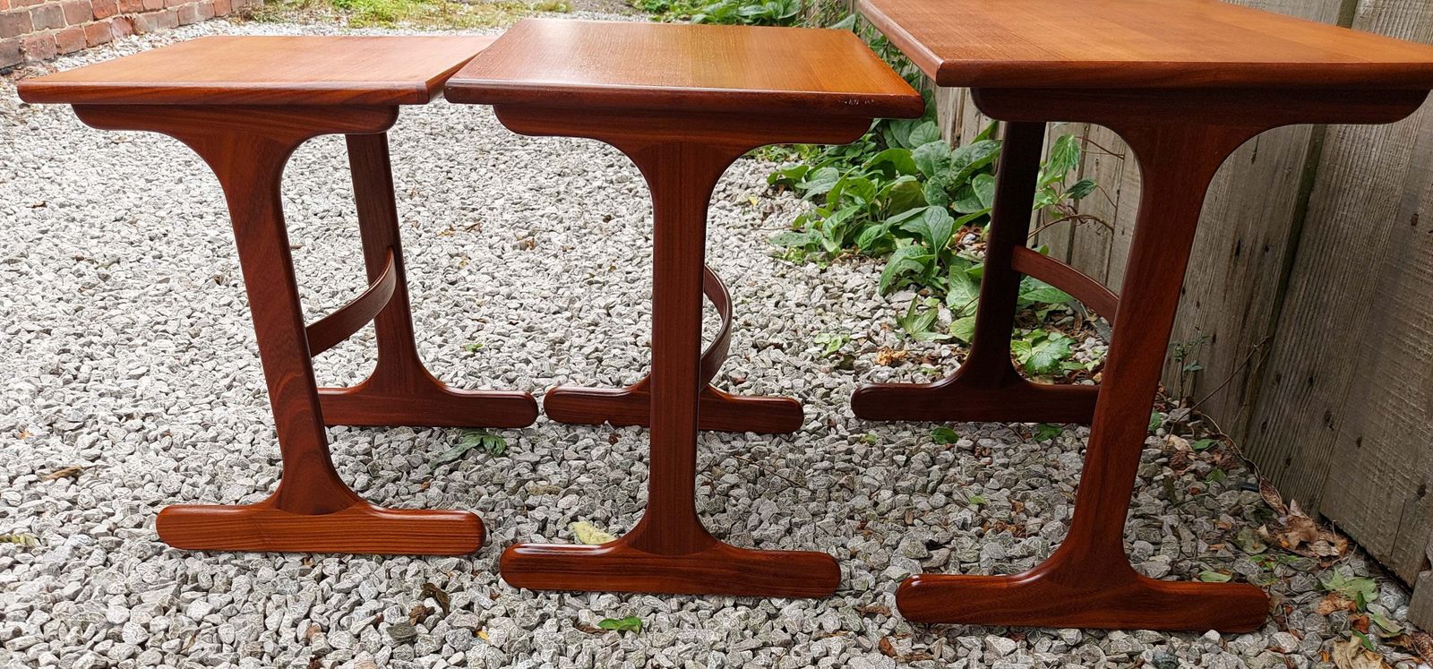 Mcm Gplan Nest Of Tables Curved Stretcher Fresco photo Furniture