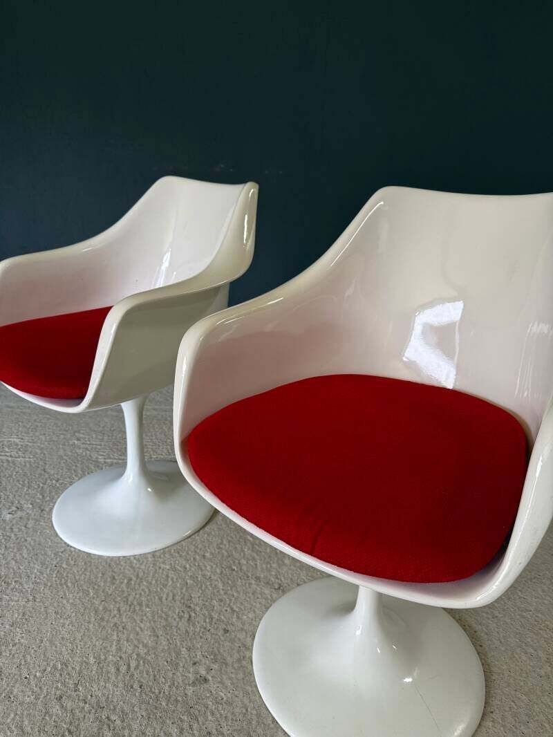 Meubels Set Van 2 Mid Century Modern Tulip Draaifauteuils, Jaren 1960 photo