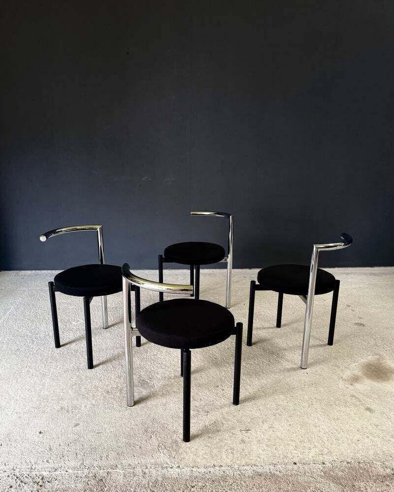 photo for sale Postmodern Design Eetkamerstoelen, Italië Jaren 1980