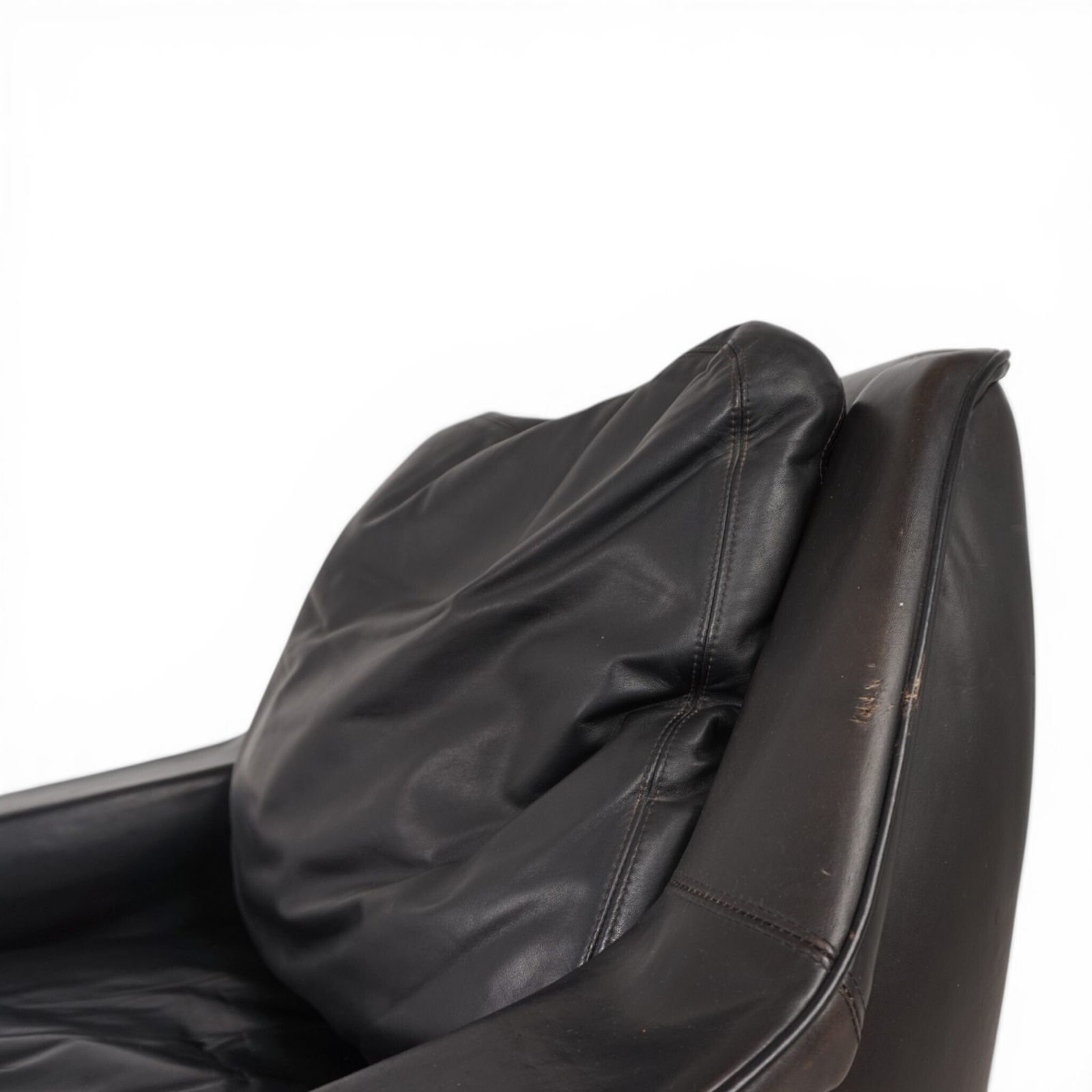 750.0 Esa 802 Black Leather Lounge Chair By Werner Langenfeld, 1970 photo