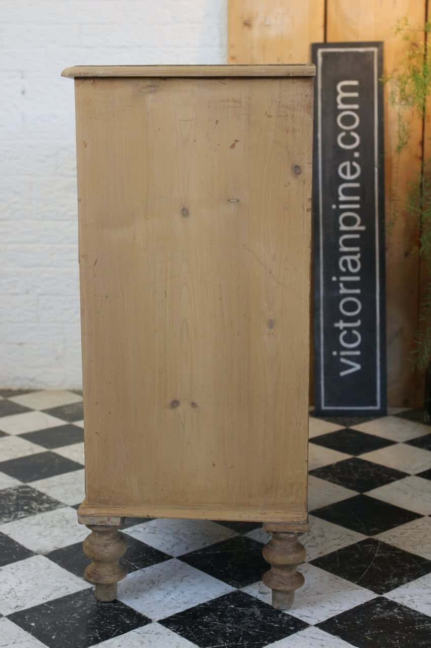 Large English Victorian Pine Chest Of Drawers photo vinterior