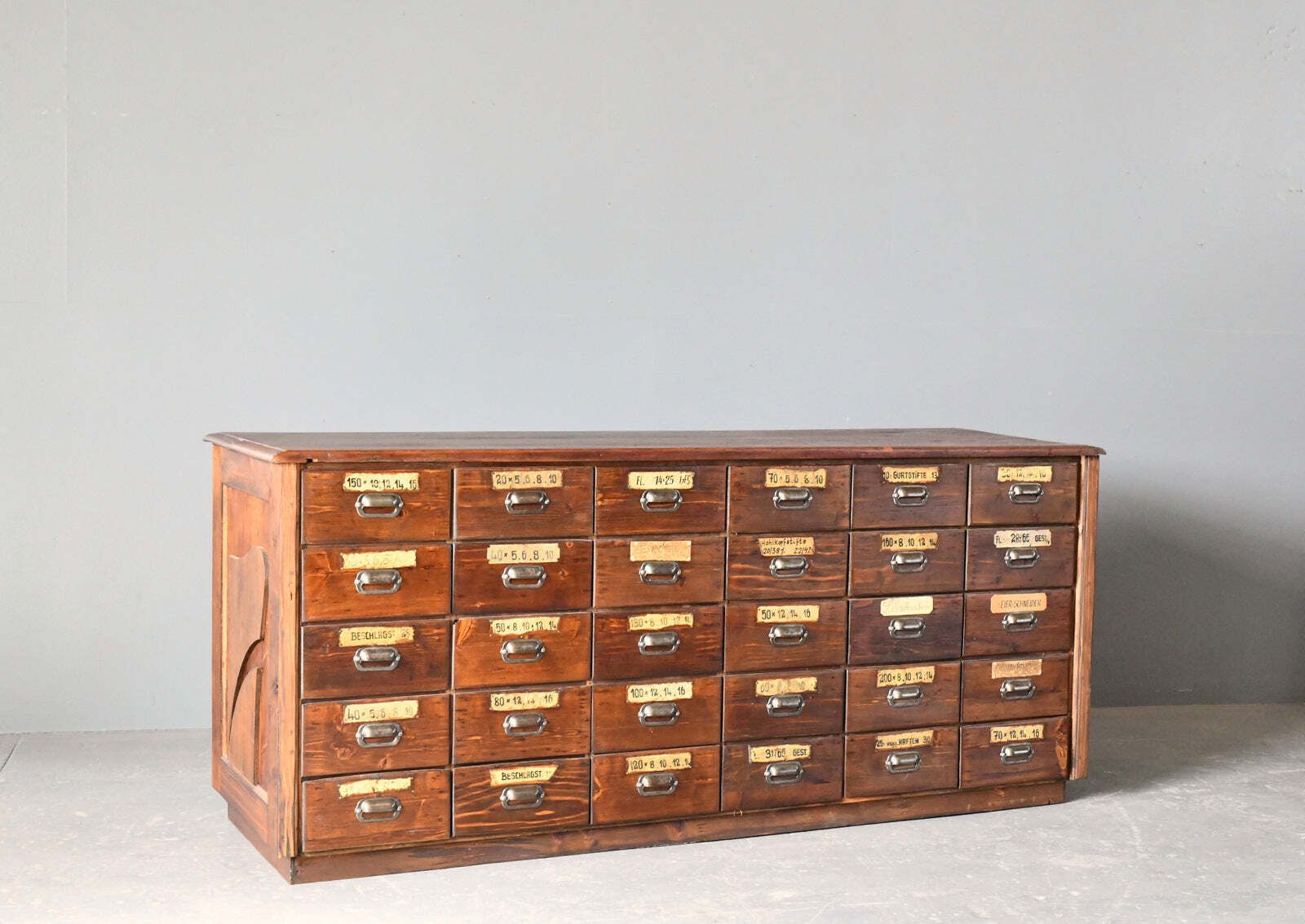 Ironmongers Shop Counter Drawers Circa 1910s photo furniture