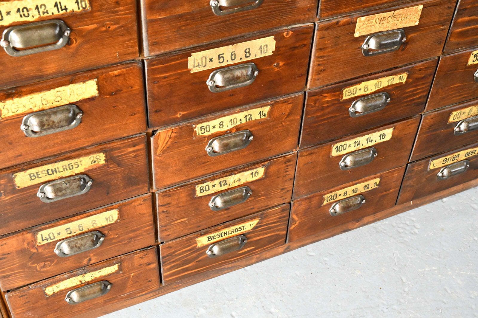 Ironmongers Shop Counter Drawers Circa 1910s photo vinterior