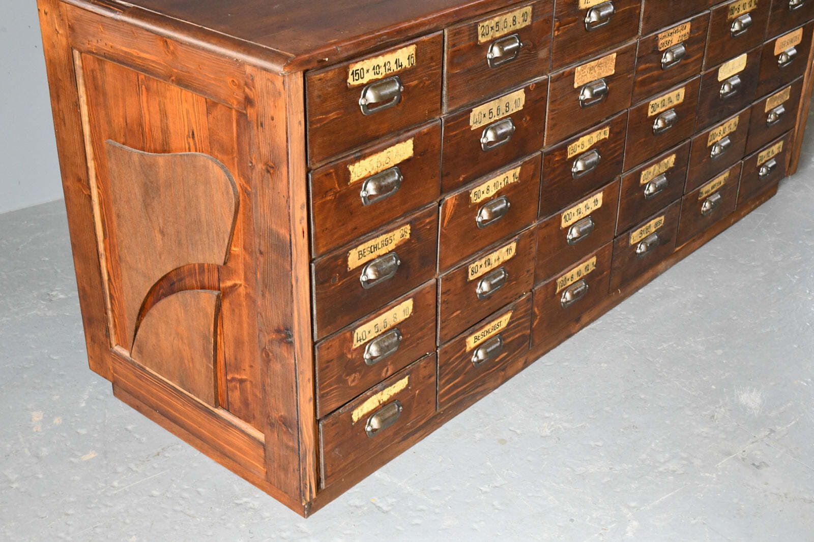 Ironmongers Shop Counter Drawers Circa 1910s photo vintage