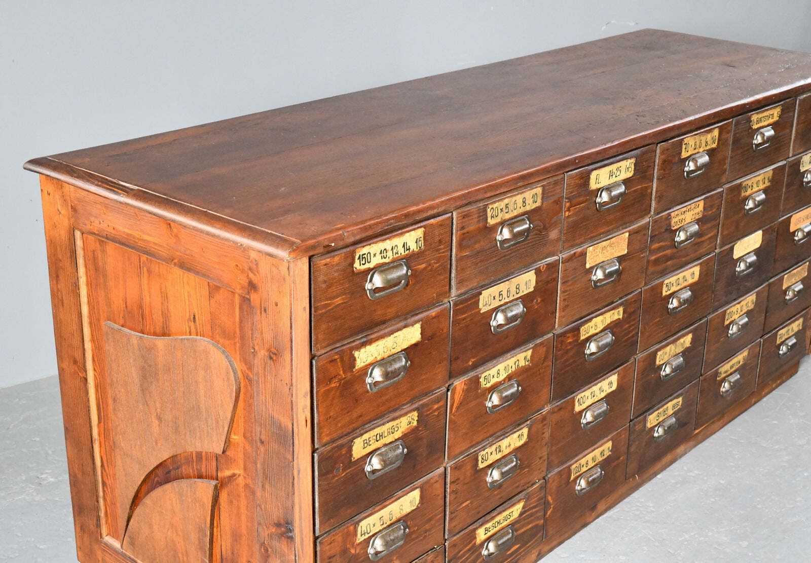 photo furniture Ironmongers Shop Counter Drawers Circa 1910s