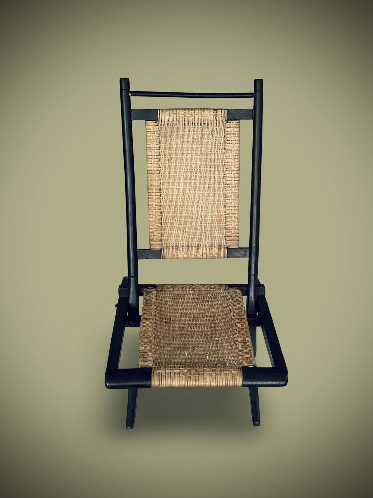 Antique Folding Chair By E.W. Godwin William Watt 1870 Aesthetic Movement photo for sale