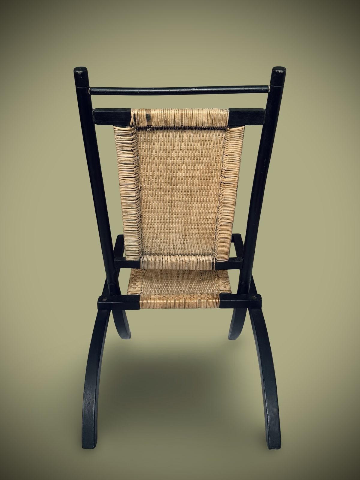 Antique Folding Chair By E.W. Godwin William Watt 1870 Aesthetic Movement photo Furniture