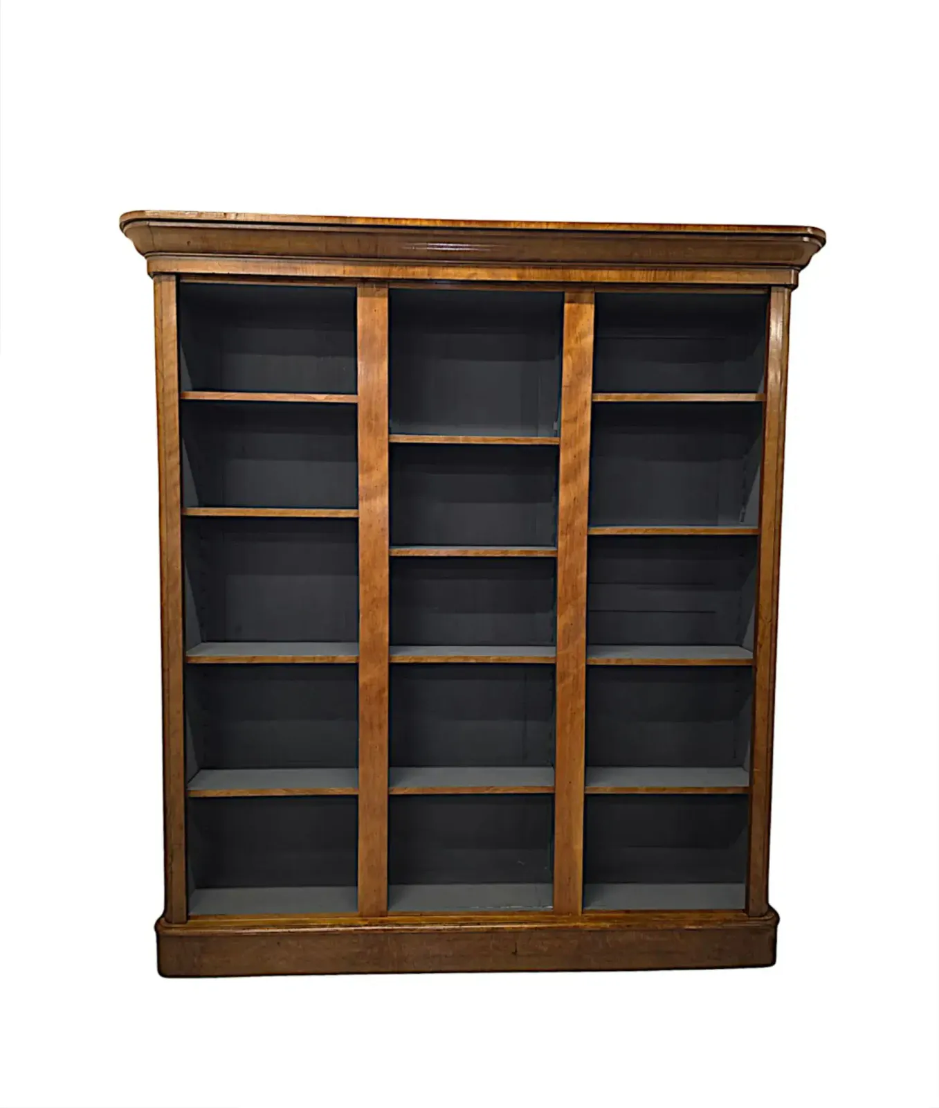 A Gorgeous 19th Century Satinwood Open Bookcase photo furniture
