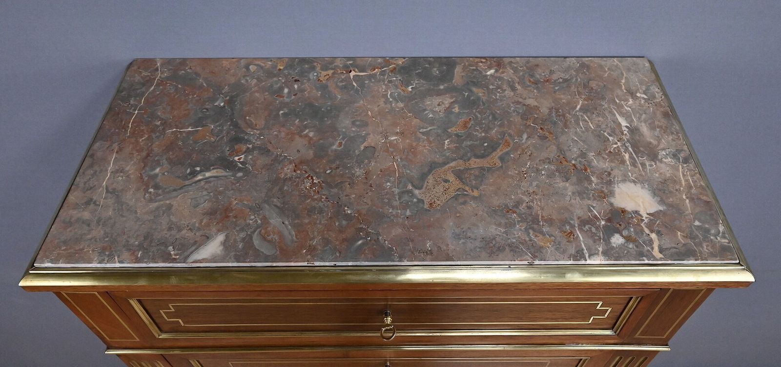 Mahogany Secretary Desk, Louis XVI Style, Napoleon III Period – Second Half Of The 19th Century photo 2830.0