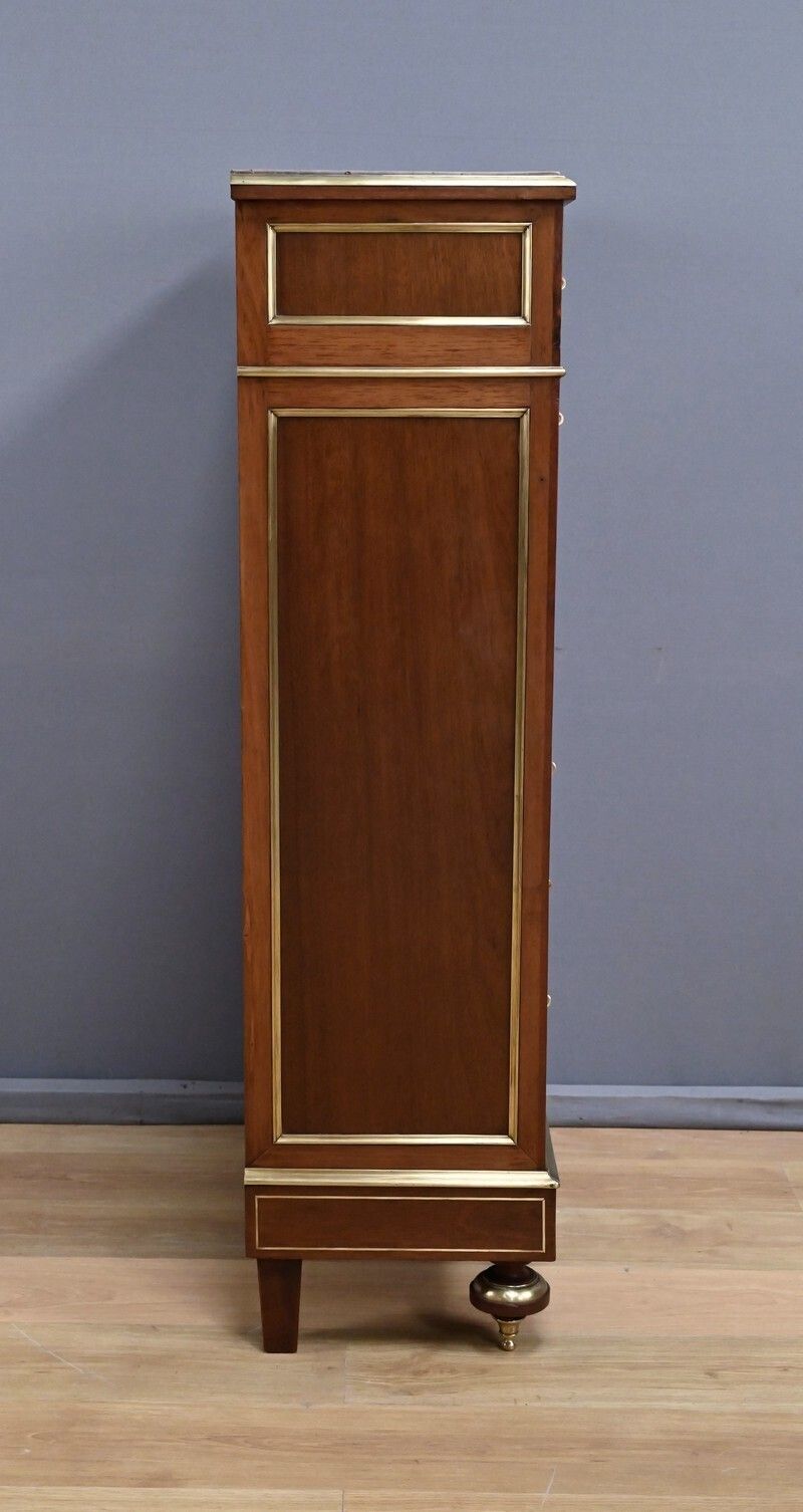 2830.0 Mahogany Secretary Desk, Louis XVI Style, Napoleon III Period – Second Half Of The 19th Century photo