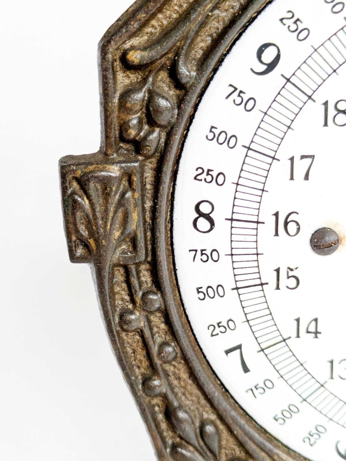photo furniture Vintage Awr Cast Iron Kitchen Scale Art Nouveau German Decorative Scale, Country Decor