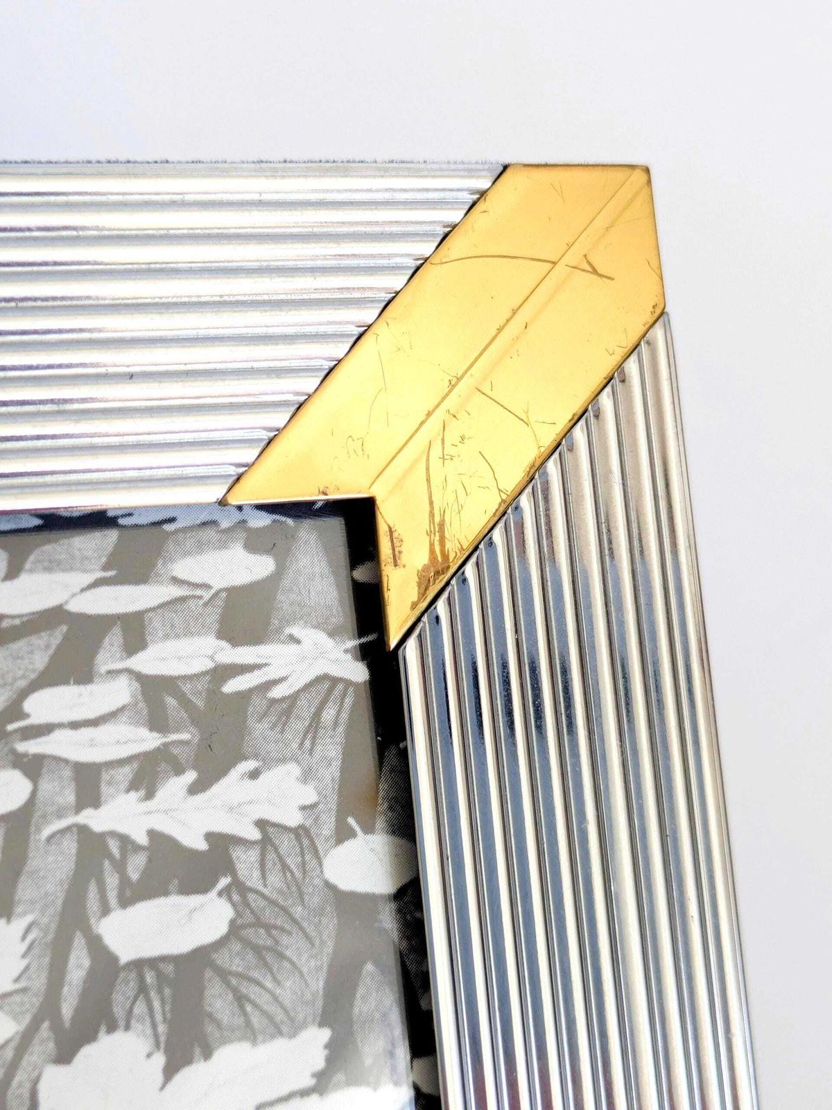 photo buy Set Of 3 Vintage Silver Brass Photo Frames, Art Deco, Y2k Style (13x18cm)