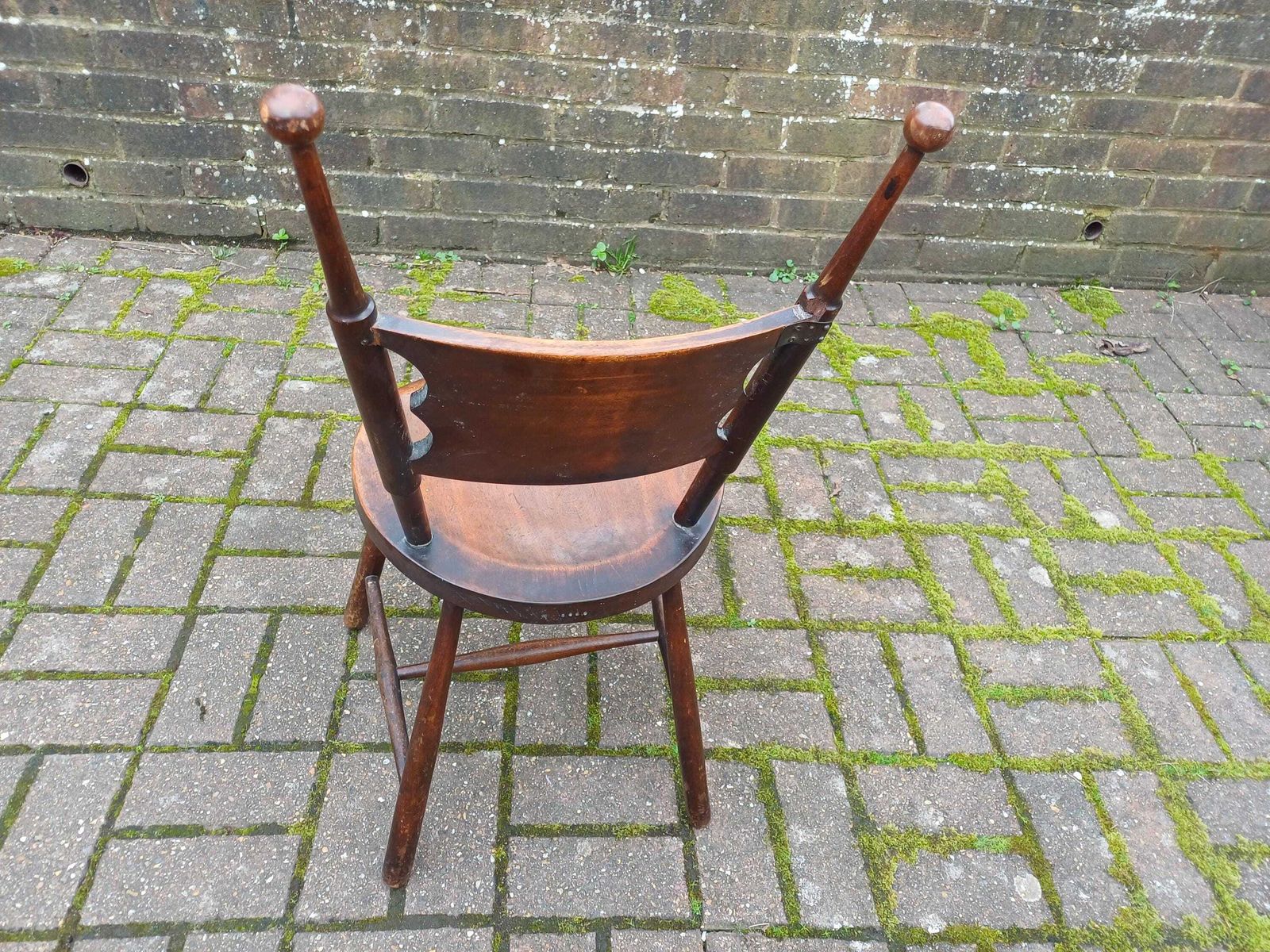 photo furniture Antique Mahogany Childs Chair Arts And Crafts Occasional Chair Rustic Folk Furniture Early 20th Century.