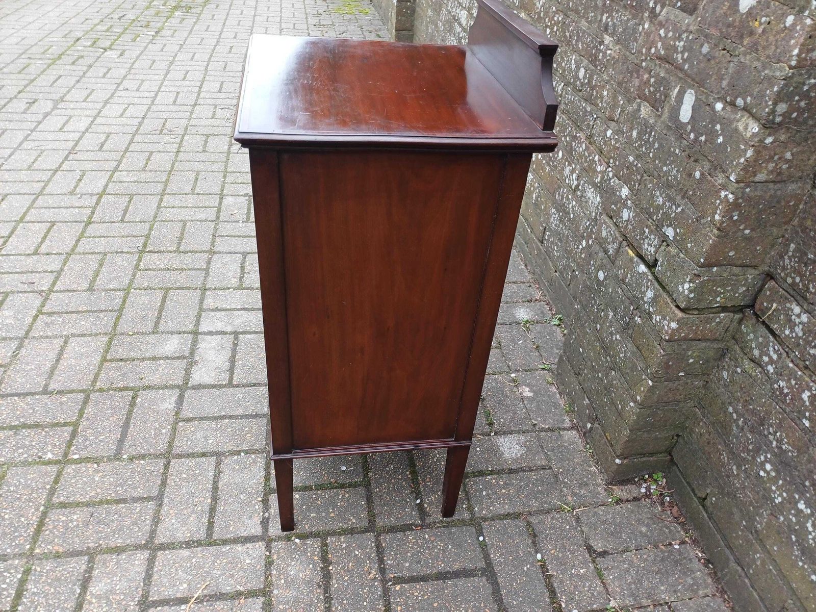 High Quality Antique Edwardian Inlaid Mahogany Bedside Or Side Cabinet Cupboard Inlaid. photo for sale