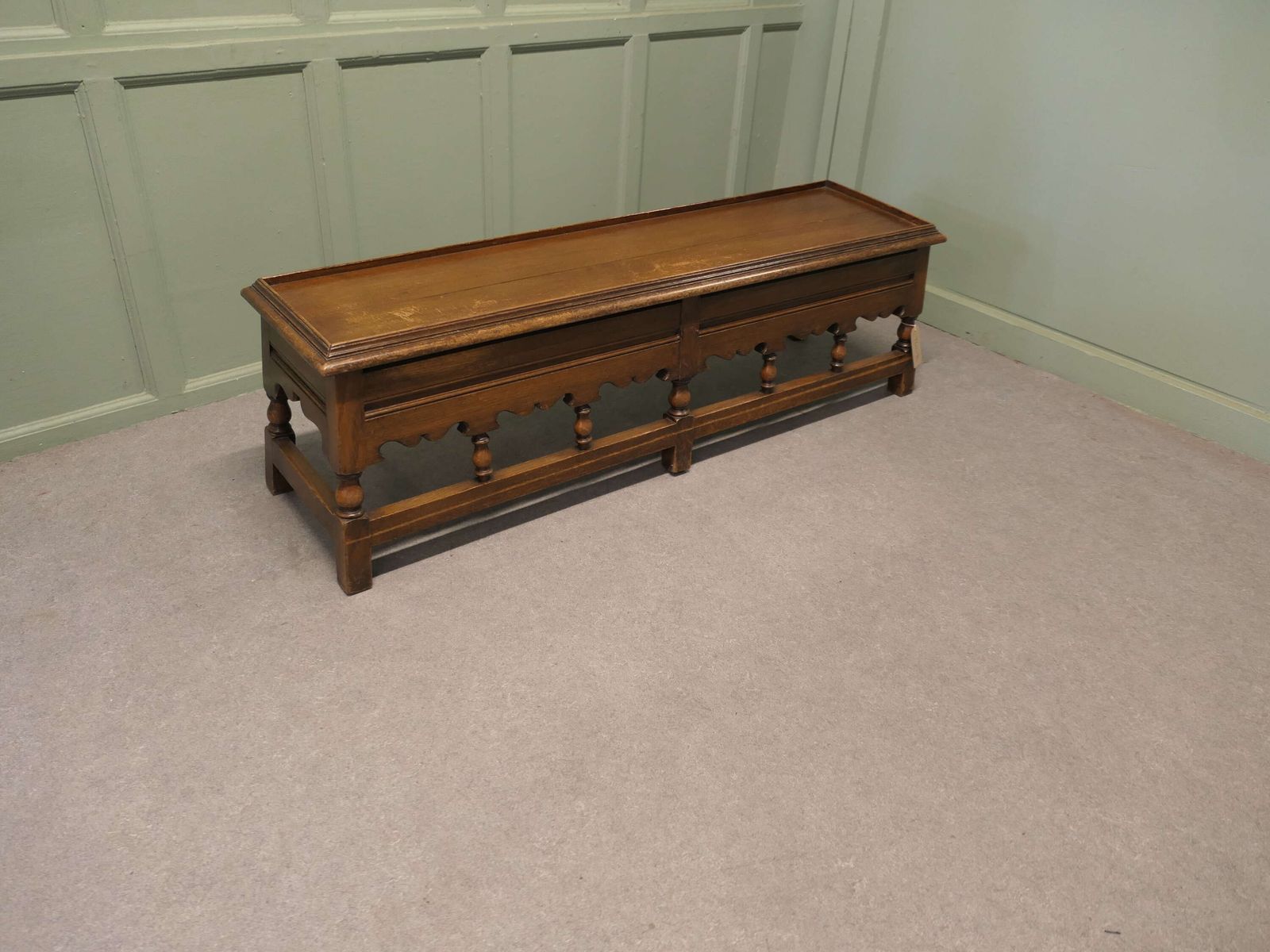 Hall Bench Boot Store Or Tweed Window Seat A Handsome Country Piece photo vinterior