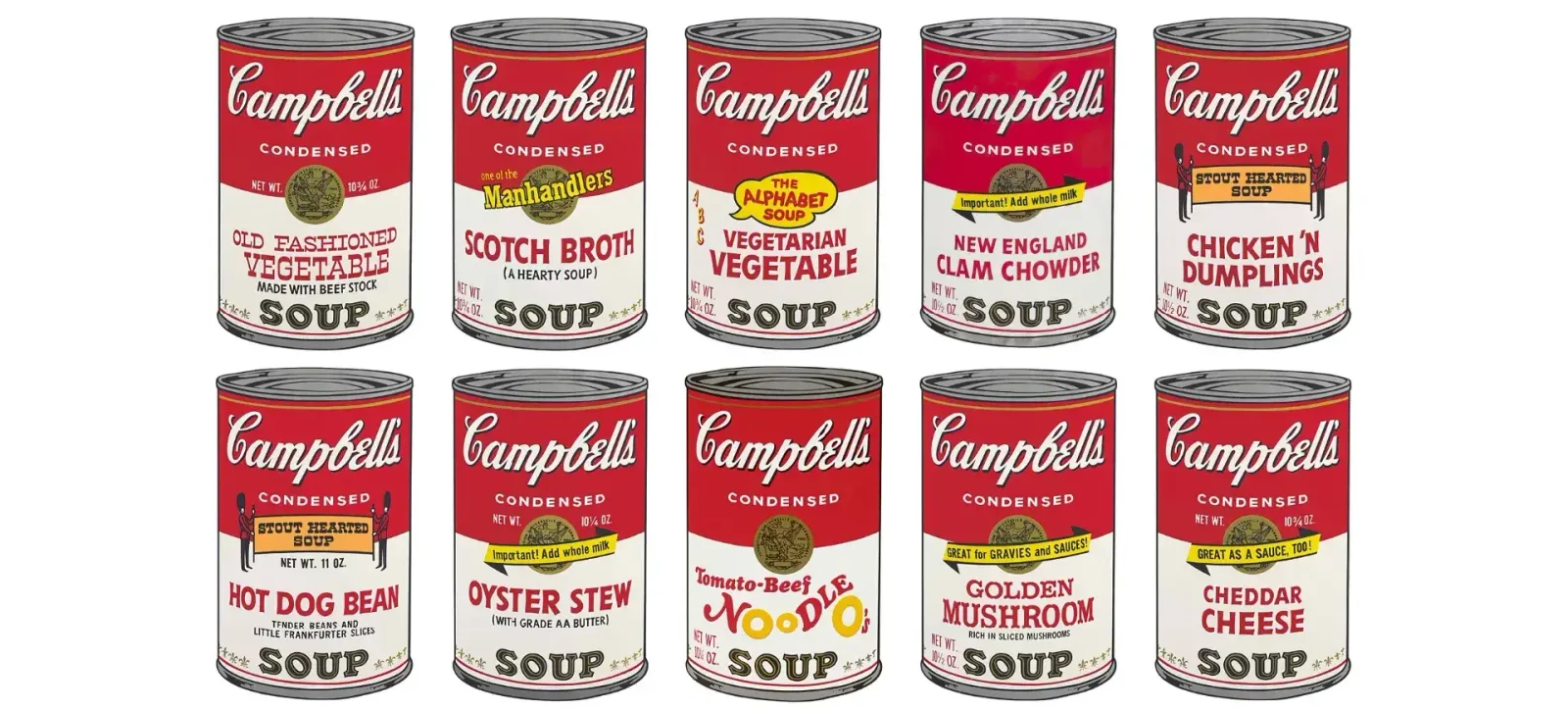 Sunday B. Morning (Andy Warhol), Campbells Soup (Portfolio Of 10)