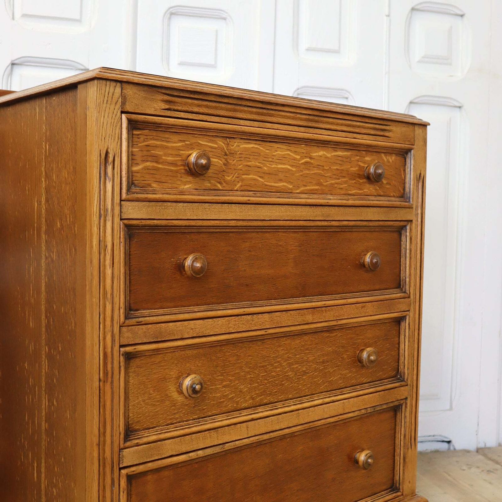 Small Vintage Oak Chest Of Drawers photo for sale
