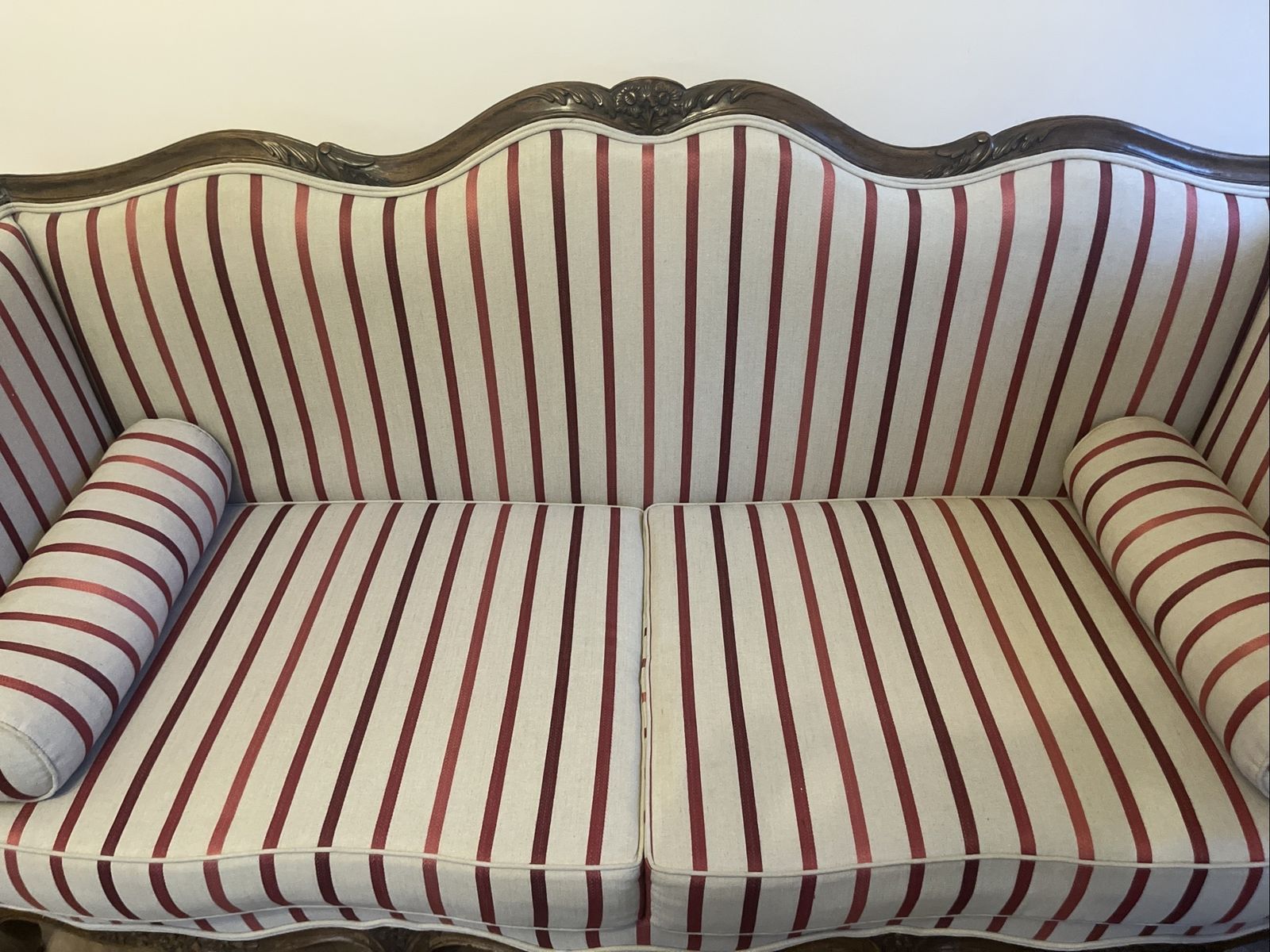 photo buy French Style Carved Wood Sofa / Canapé