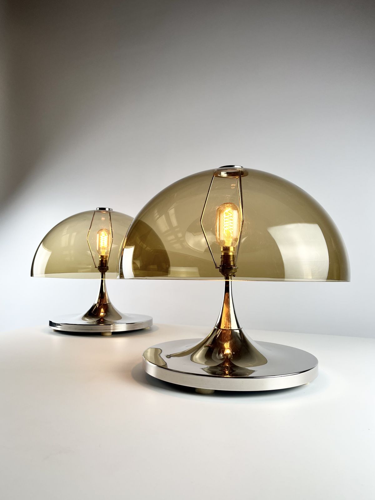 Rare Pair Of Durlston Designs Space Age Lamps, British 1960s – 70s