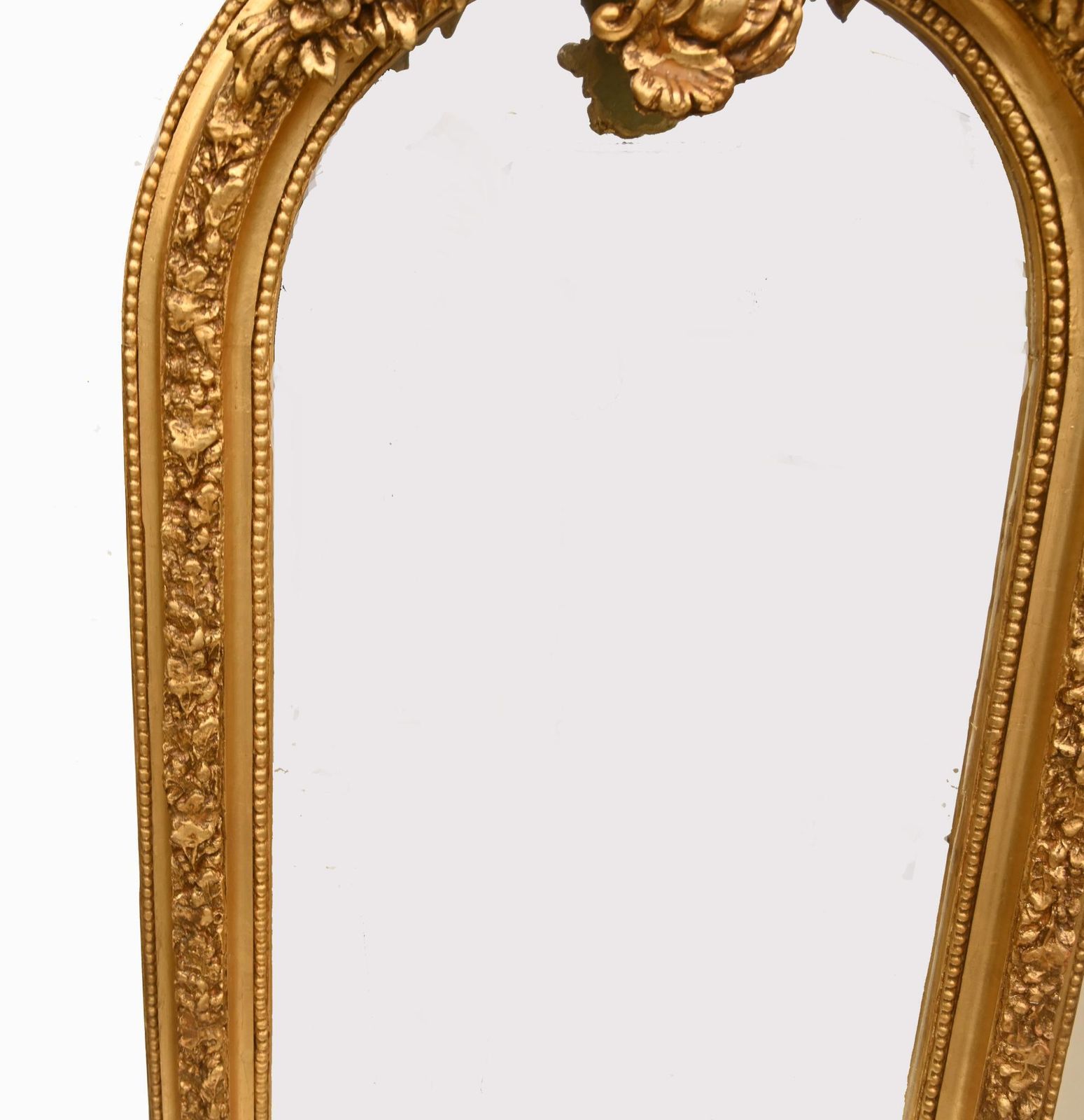 Tall French Wall Mirror Gilt Dressing Glass Rococo 6 Ft 193 Cm photo for sale