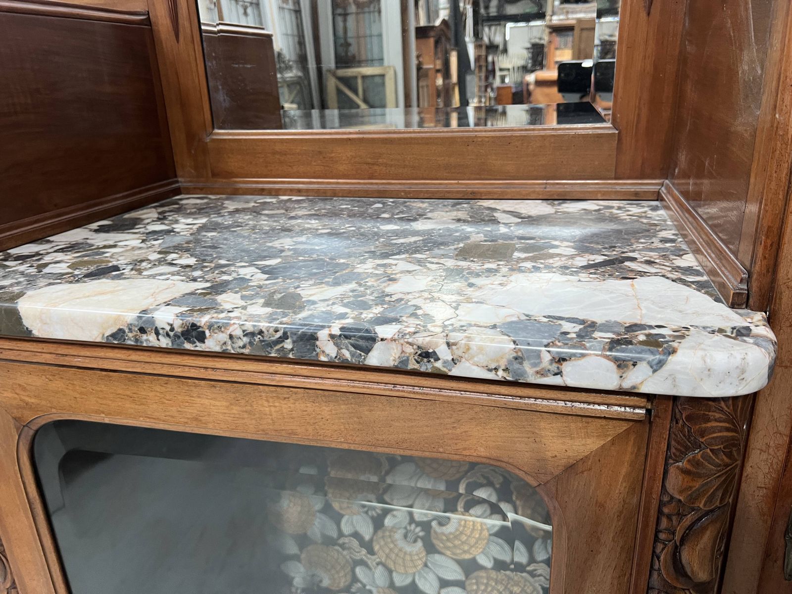Art Deco Buffet In Solid Walnut, 20th Century. photo 1224.0
