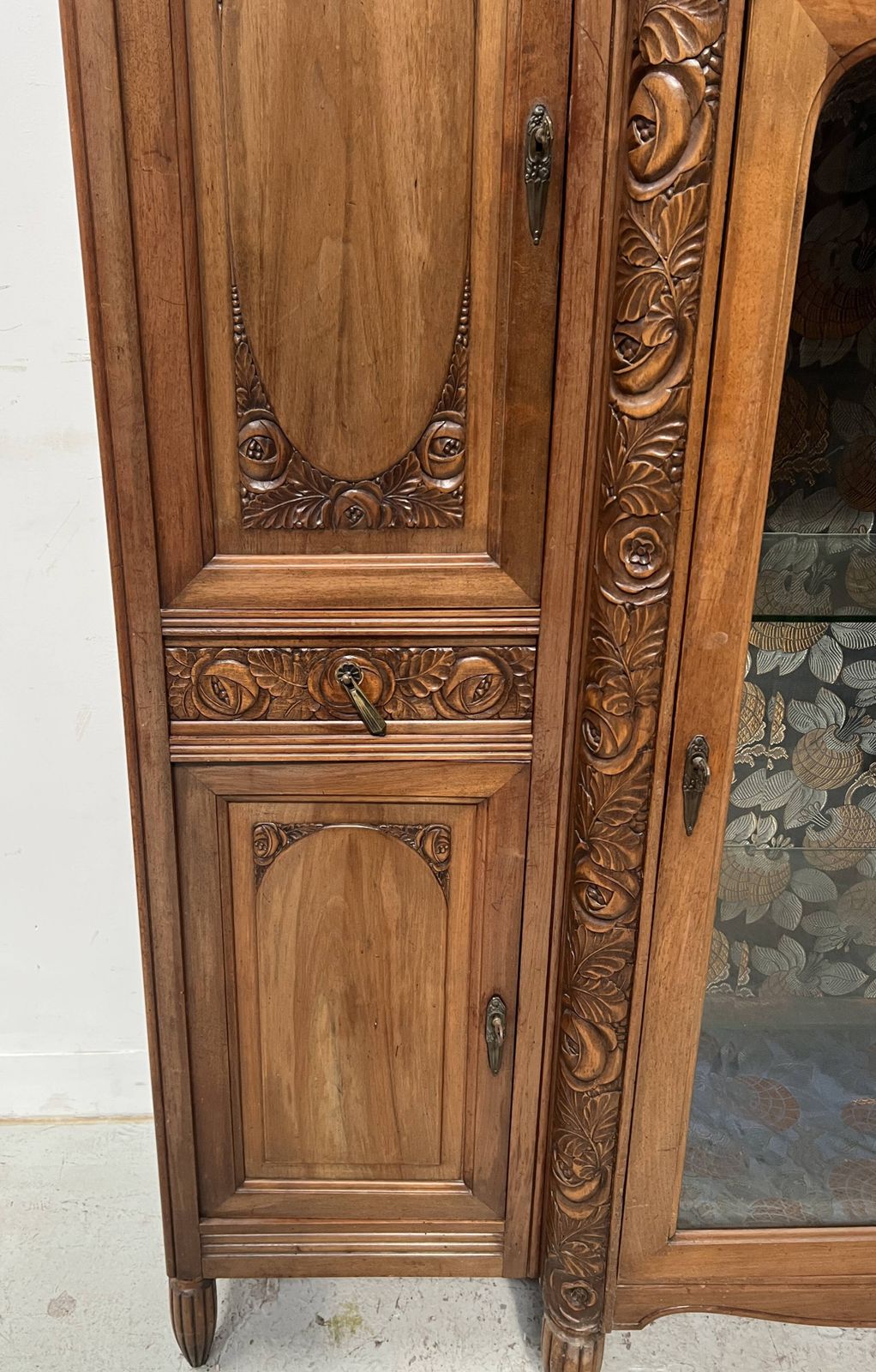 Art Deco Buffet In Solid Walnut, 20th Century. photo buy