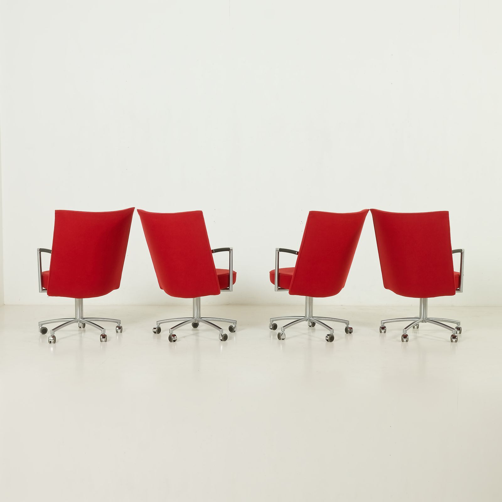 1808.0 Erik Jørgensen “Partner” Chair By J. Foersom & P. Hiort Lorenzen, Set Of 4, Denmark, 1970s photo