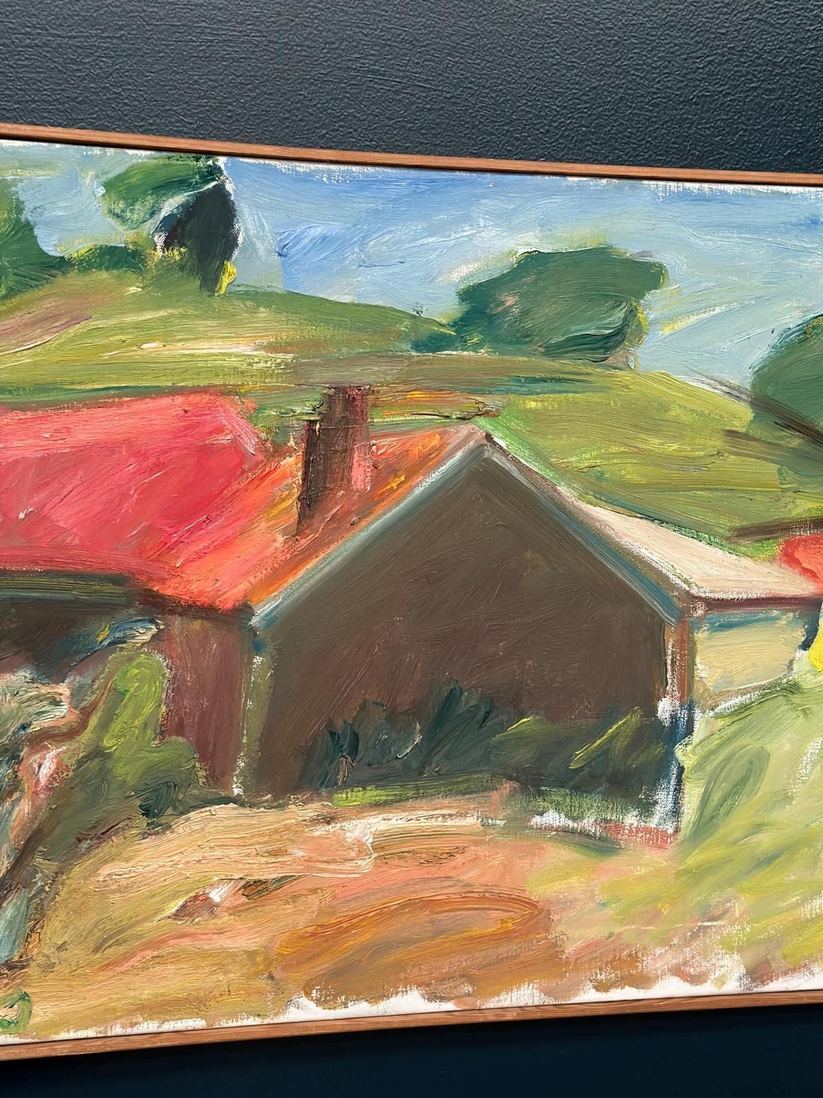Original Oil On Canvas – “Strandhus äleklinta” By Lennart Johansson – Dated 1983 – Vintage & Framed – 60 × 49.5 Cm (23.6" × 19.5") photo buy