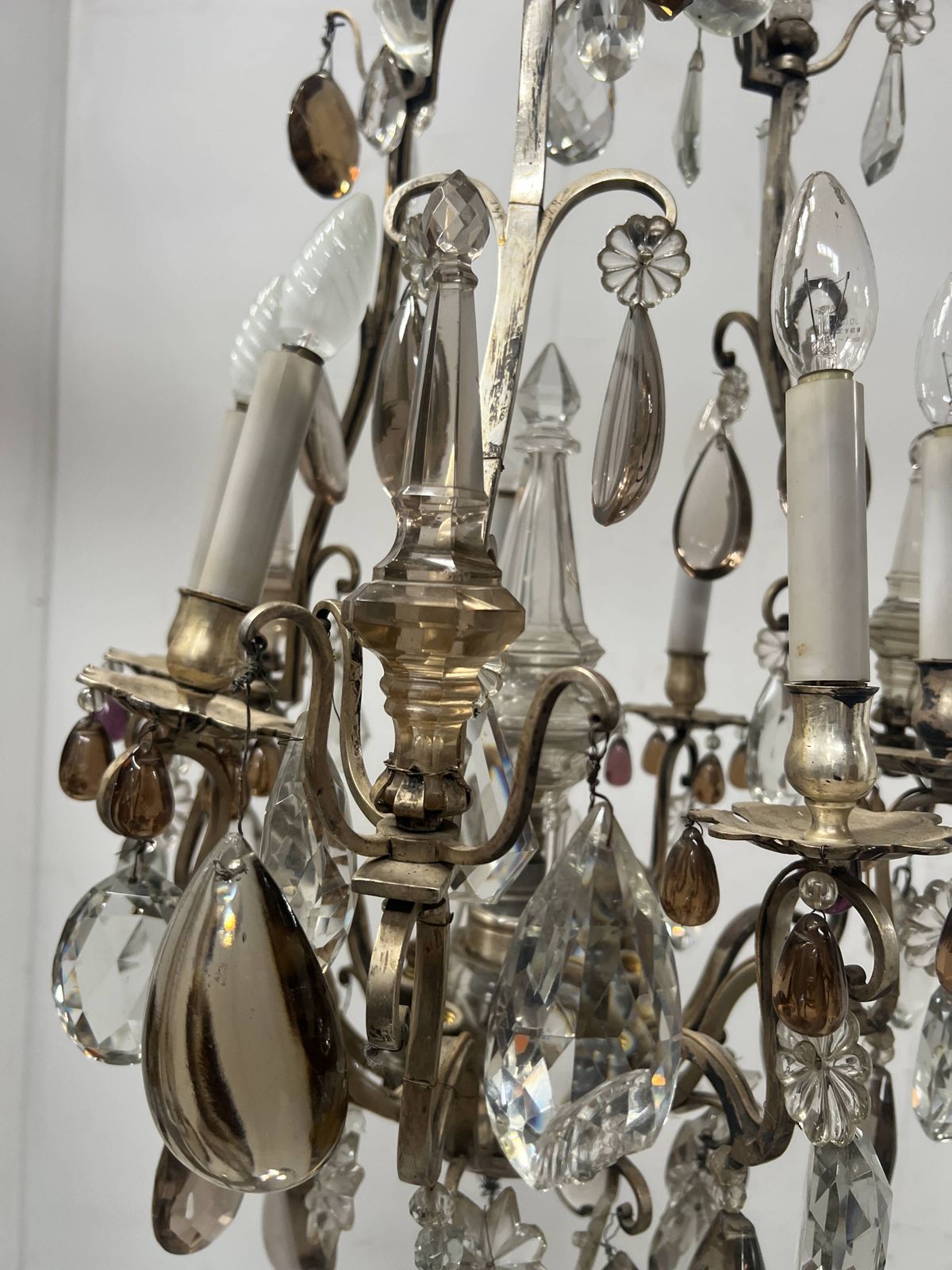 Lustrous Cage Chandelier In Louis XV Style From The Late 19th Century. photo 2214.0