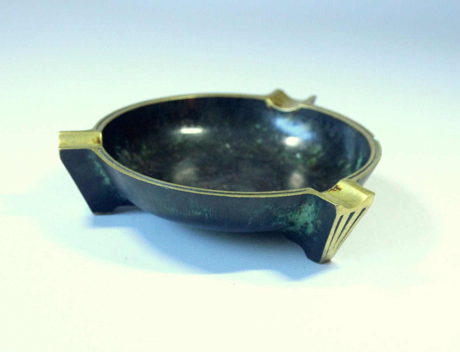 1950s   Ashtray Made Of Bronze And Brass   Vintage