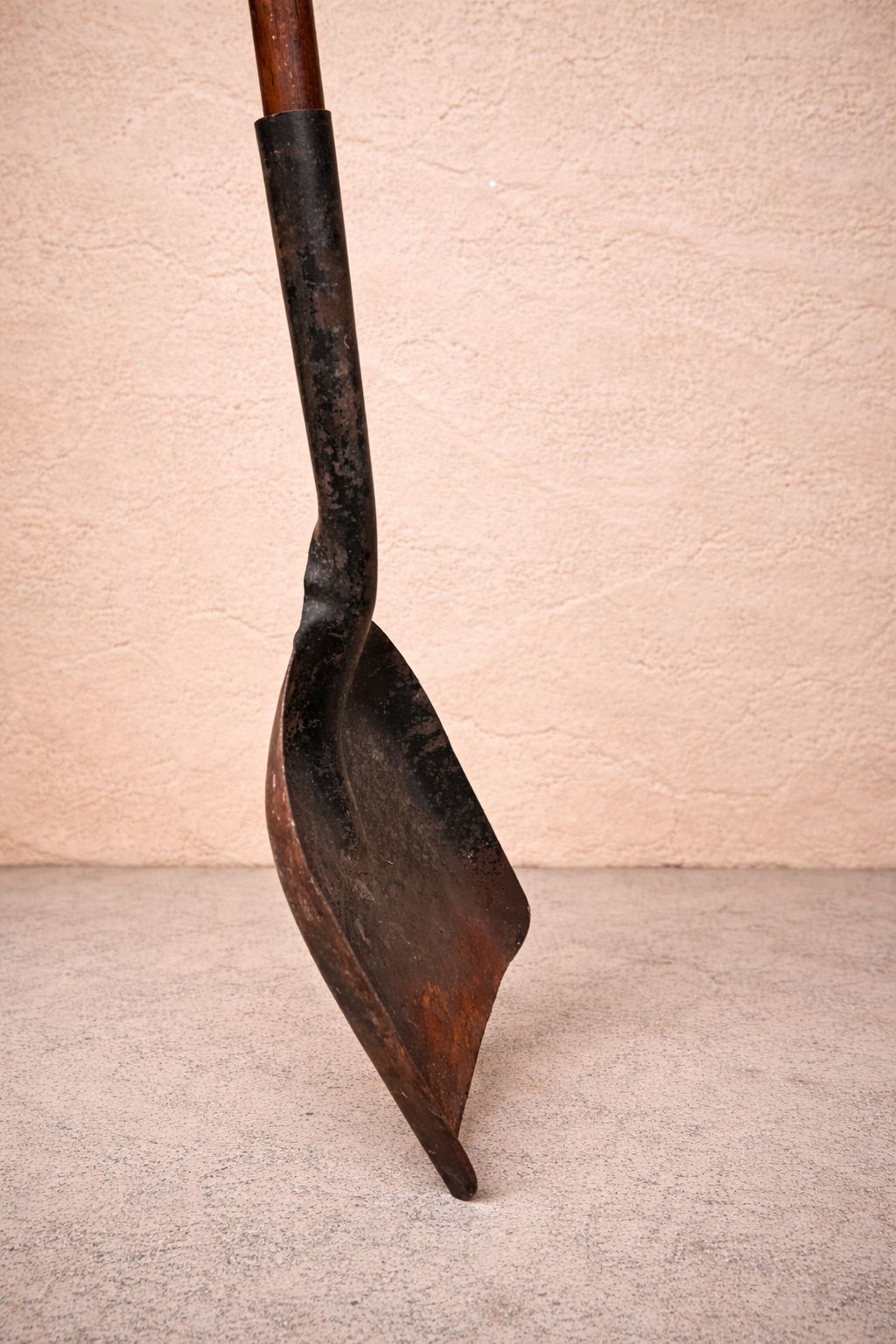 photo furniture 19th Century Hand Forged Iron Coal Shovel – Sculptural Primitive With Later Hand