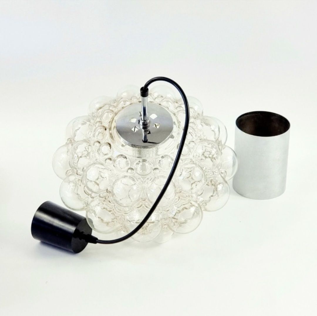 Grote Mid Century Plafondlamp Met Bellenglazuur En Chroom, Door Helena Tynell Voor Limburg, Duitsland, Jaren 1960 photo buy