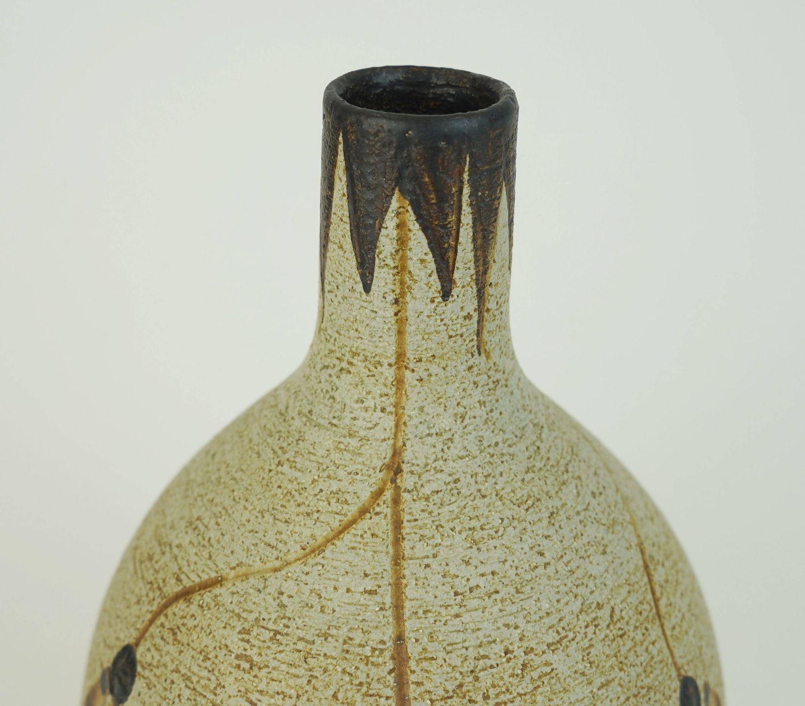 Vintage Sgrafo Ceramic Vase, Modern Sgrafo Peter Mueller Model From The 1970s 1976 photo Home Decor