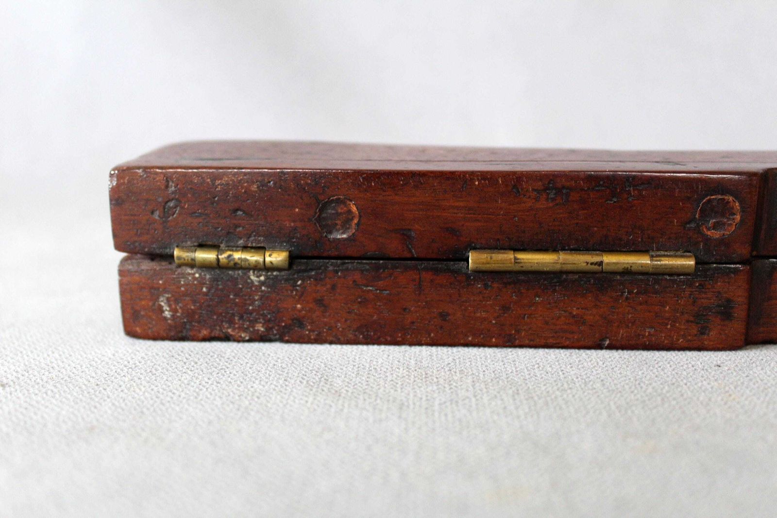 photo vinterior Antiek Houten En Messing Schoenentrekker, Opvouwbaar, Reismodel, Brits, Engeland, Landelijke Stijl, Verzamelobject