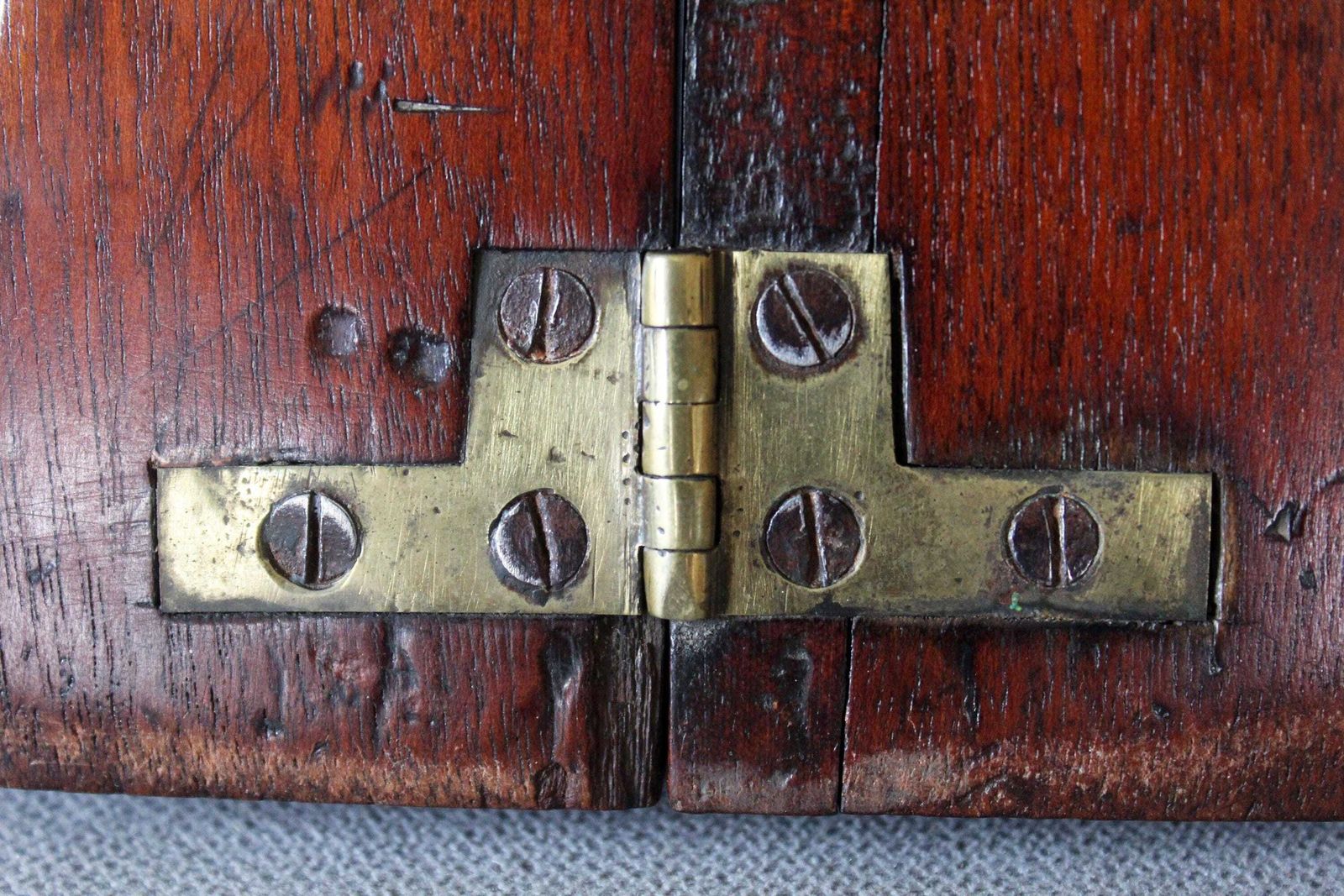 photo buy Antique Wood And Brass Boot Jack, Folding, Travelling, Gentleman British England, Country Farmhouse, Collector, Boot Puller
