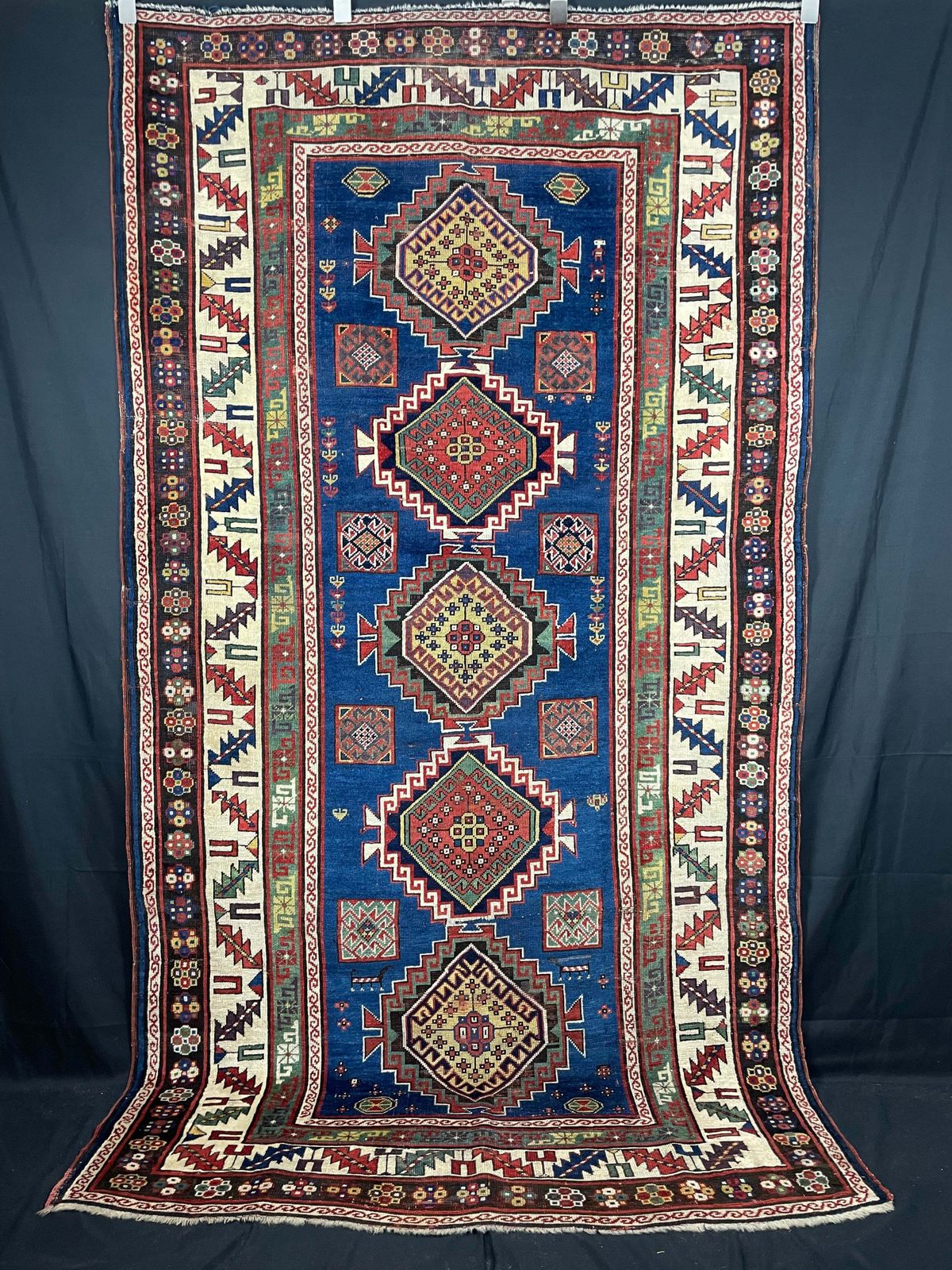 Antique Caucasian Kazak, 1900s photo furniture