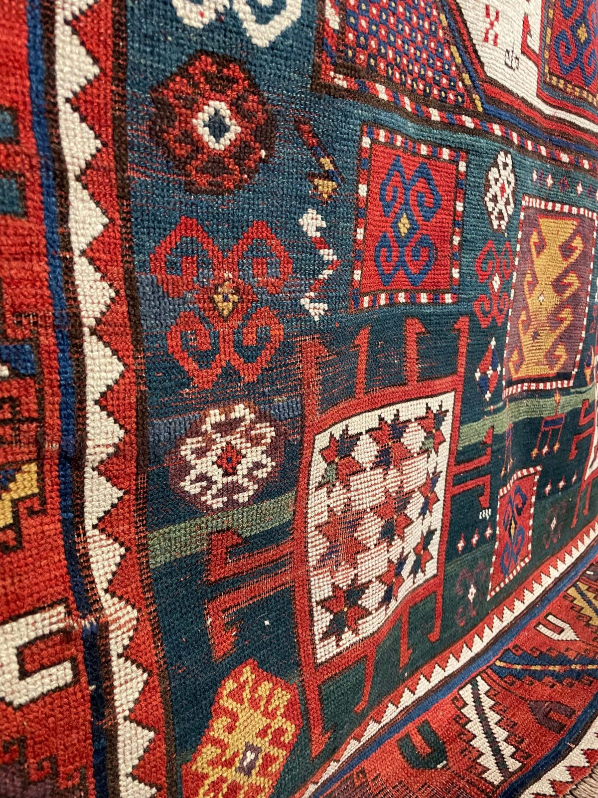 Antique Caucasian Karachov, 1800s photo Textiles