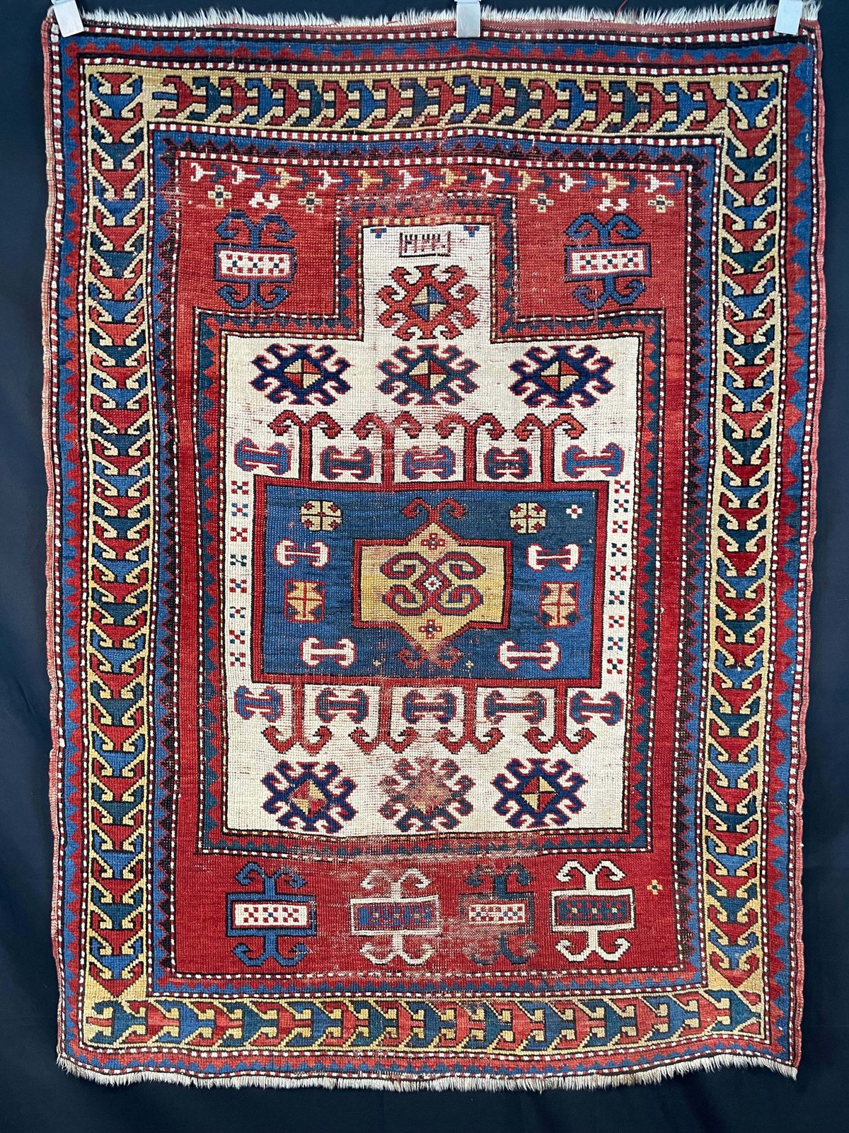 Antique Caucasian Karachov Prayer Rug photo furniture