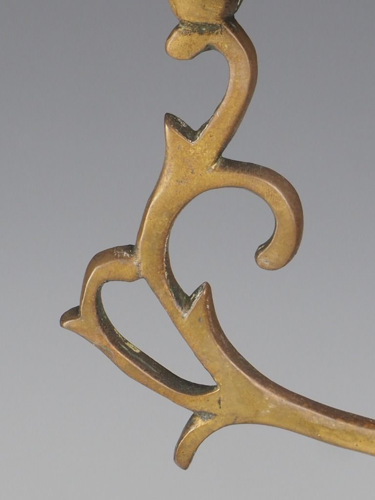 19th Century Dutch Brass Lion Candelabra Candle Holder photo Home Decor